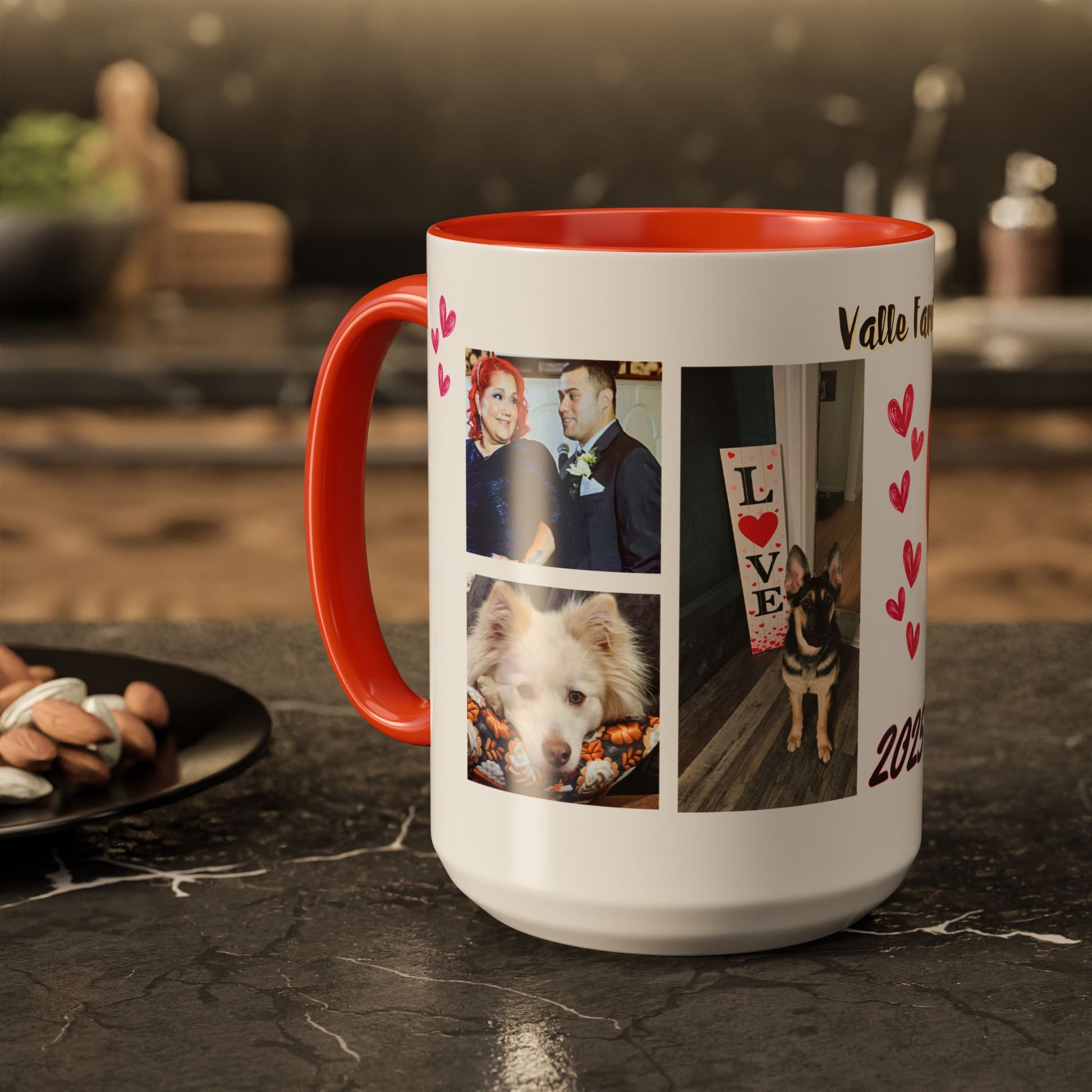 Personalized Photo Collage Coffee Mug, Custom Image Gift for Mom, Mother's Day Present, Colorful 15oz Cup, Birthday Mug, Custom Picture Mug Perfect Giift