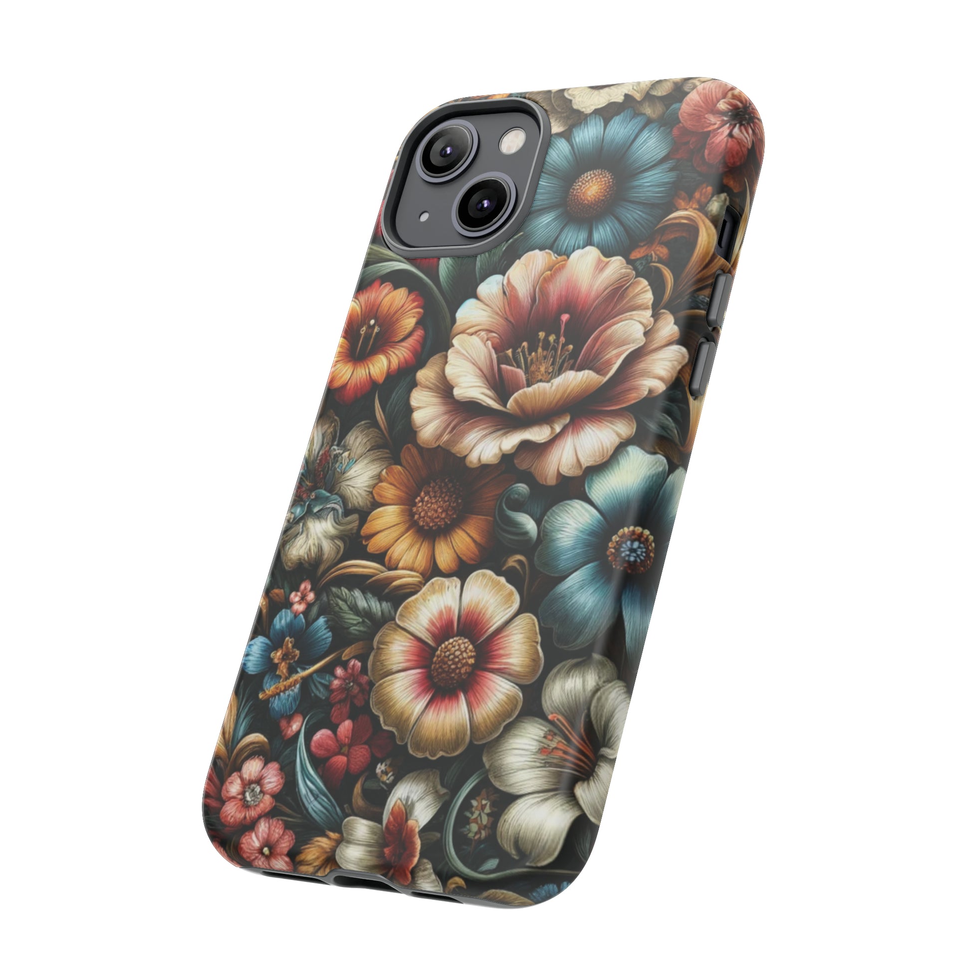 Pastel Floral Design Luxury Phone Tough Case Floral Elegant Durable Stylish for Modern Devices iPhone 15, Samsung iPhone Samsung Accessory Gift for Her.