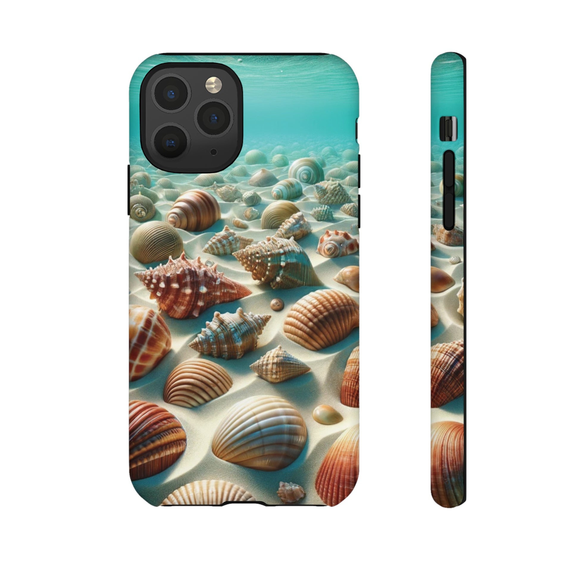 Plush Ocean Bliss Turquoise Seashell Ocean Beach View Protective Phone Case Gift for Her Phone 15, Samsung iPhone Samsung Gift for Her Case iPhone 15, Samsung iPhone Samsung Accessory Gift for Her.