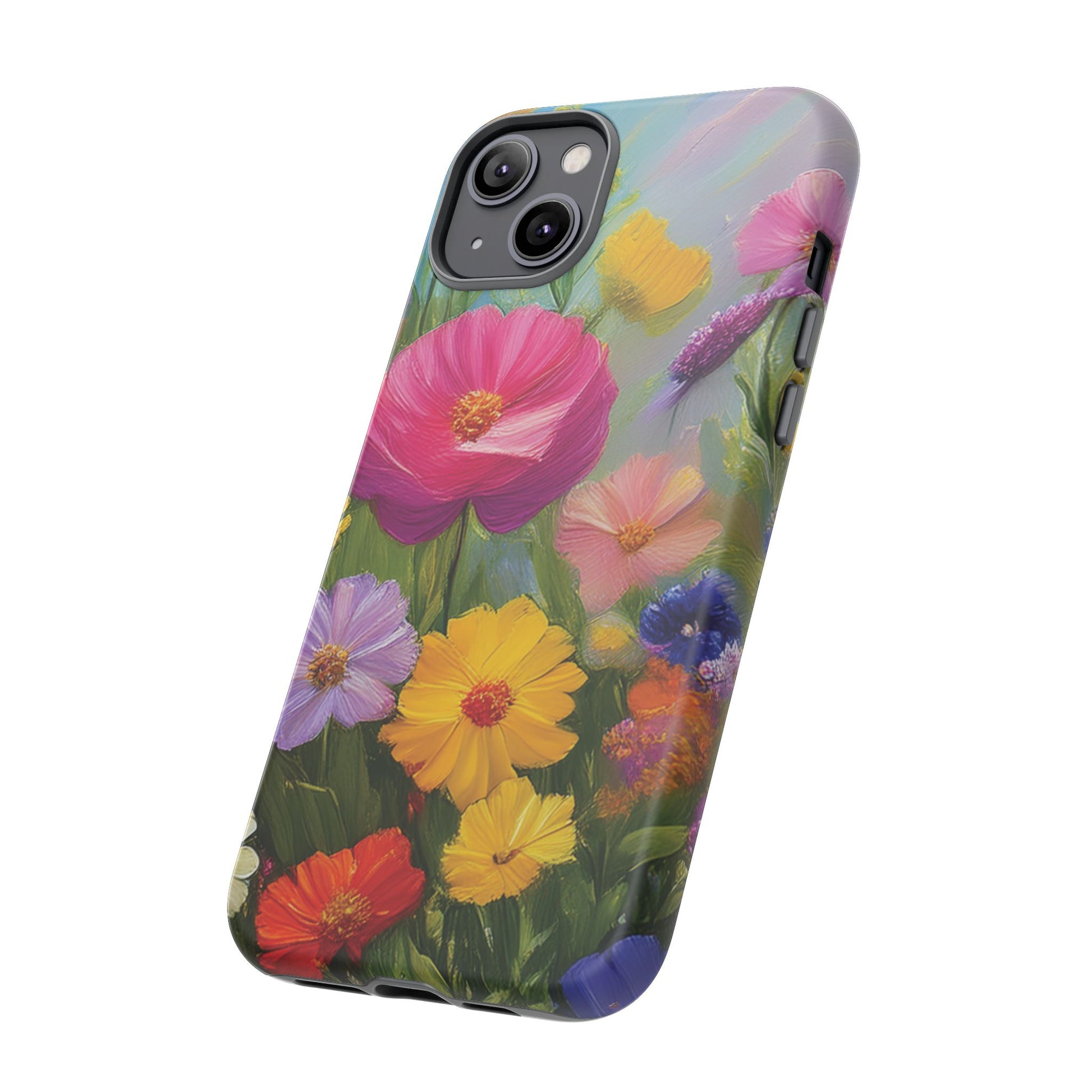 Vibrant Wildflower Painting Phone Case Hand-Painted Floral Art Design | Bright Nature-Inspired Cover | Perfect Gift for Flower Lovers iPhone & Galaxy