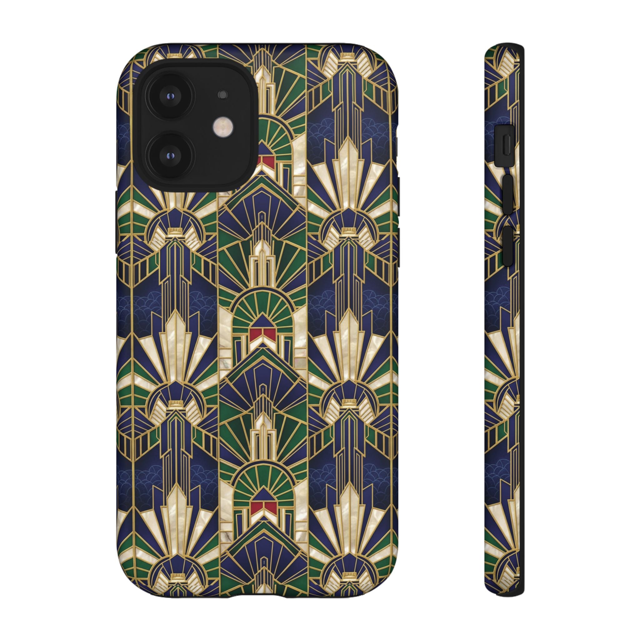 Navy & Gold Art Deco Phone Case — Imperial Art Deco Tough Case