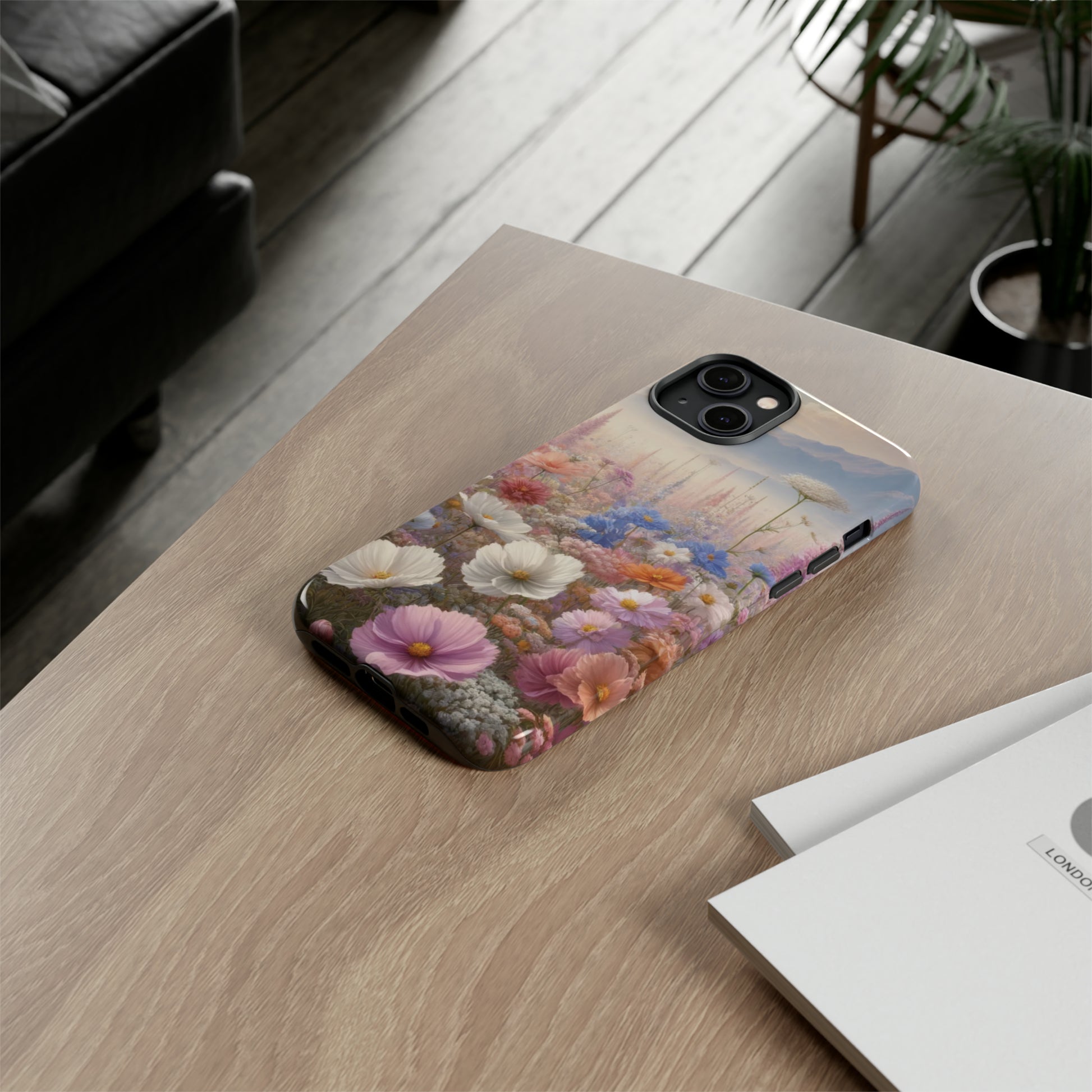 Phone Case Floral Boho Luxury Tough Case Floral Elegant Durable Stylish for Modern Devices iPhone 15, Samsung iPhone Samsung Accessory Gift for Her.