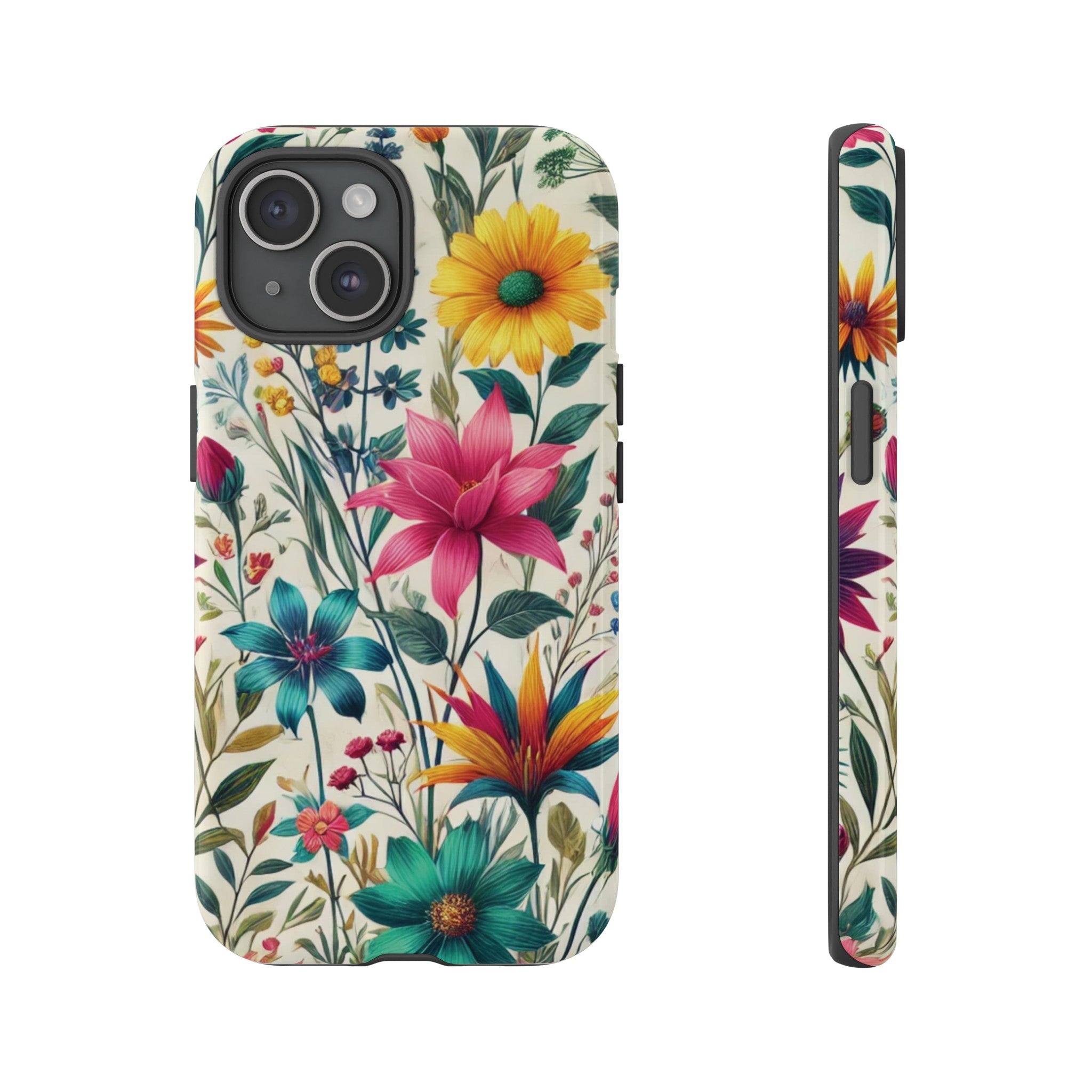 Wildflowers Boho Chic Design Phone Case - Stylish, Protective Cover for All Models Gift for Mom Accessory Gift for Her