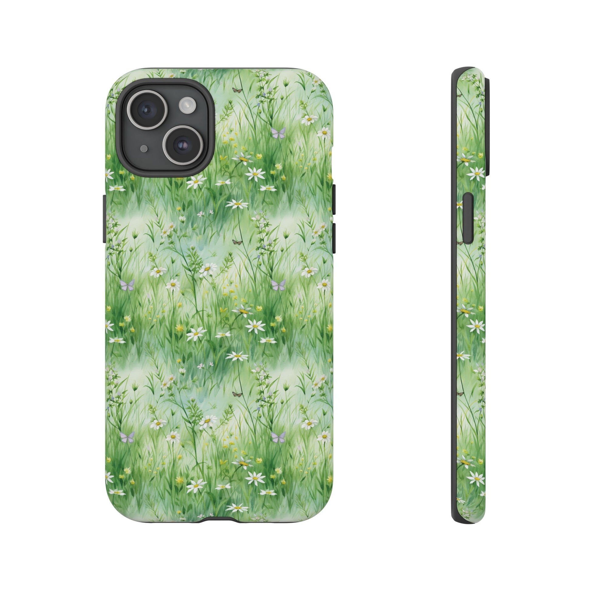 Beautiful Watercolor Grassing Daisy Boho Chic Design Phone Case Protective Cover for All Models Gift for Mom Accessory Gift for Her
