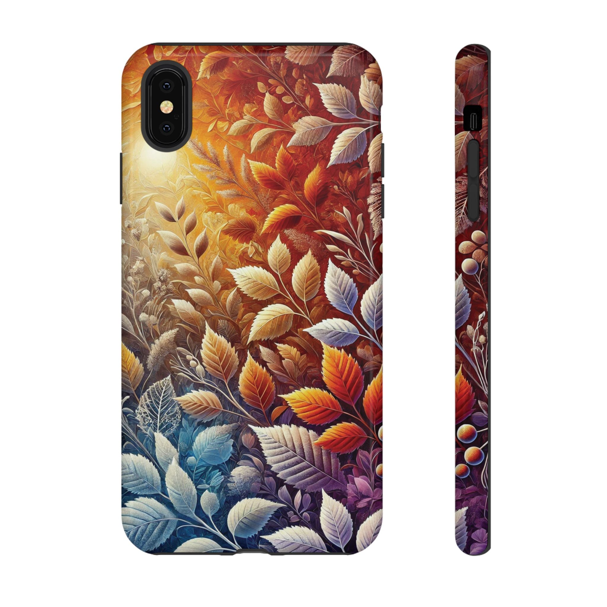 Beautiful Colorful Leaves Phone Case Vibrant Autumn Design for iPhone & Samsung, Durable Protection with Eye Catching Style, Perfect for Nature Lovers & Seasonal Charm Gift for Her
