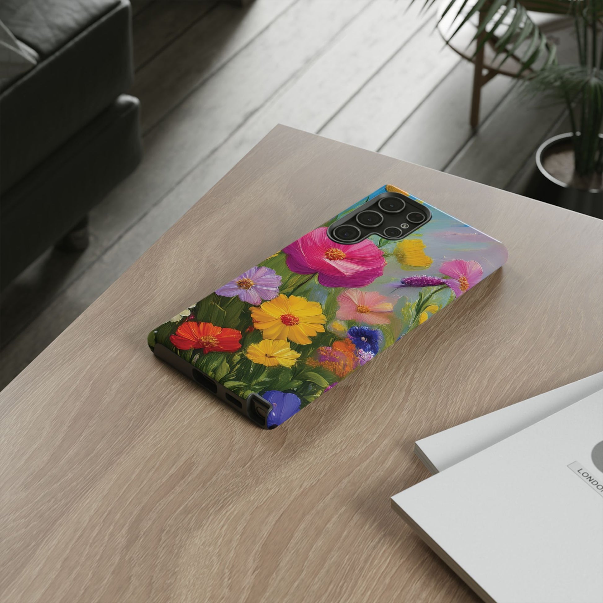 Vibrant Wildflower Painting Phone Case Hand-Painted Floral Art Design | Bright Nature-Inspired Cover | Perfect Gift for Flower Lovers iPhone & Galaxy