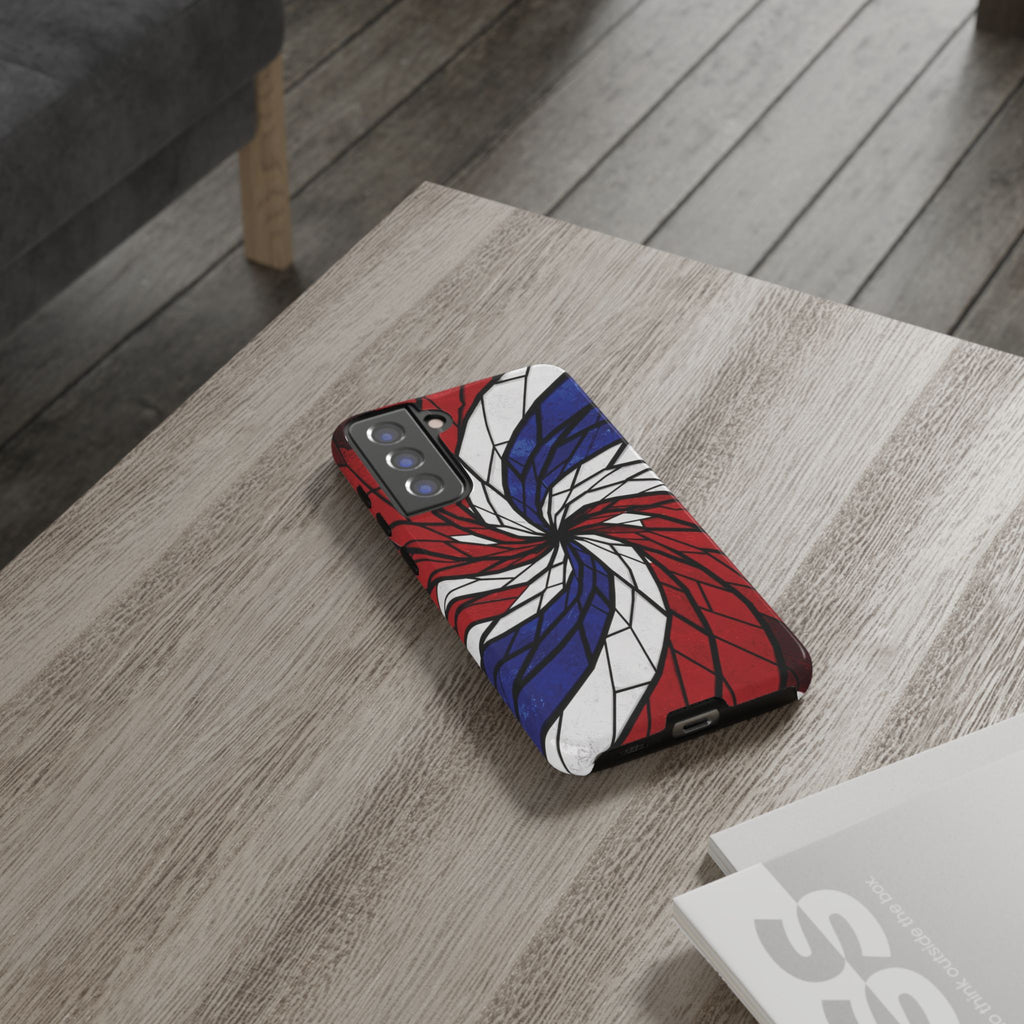 Patriotic Red White & Blue Phone Case – USA Flag Design, Independence Day Gift, Protective Cover for iPhone, Samsung, Pixel
