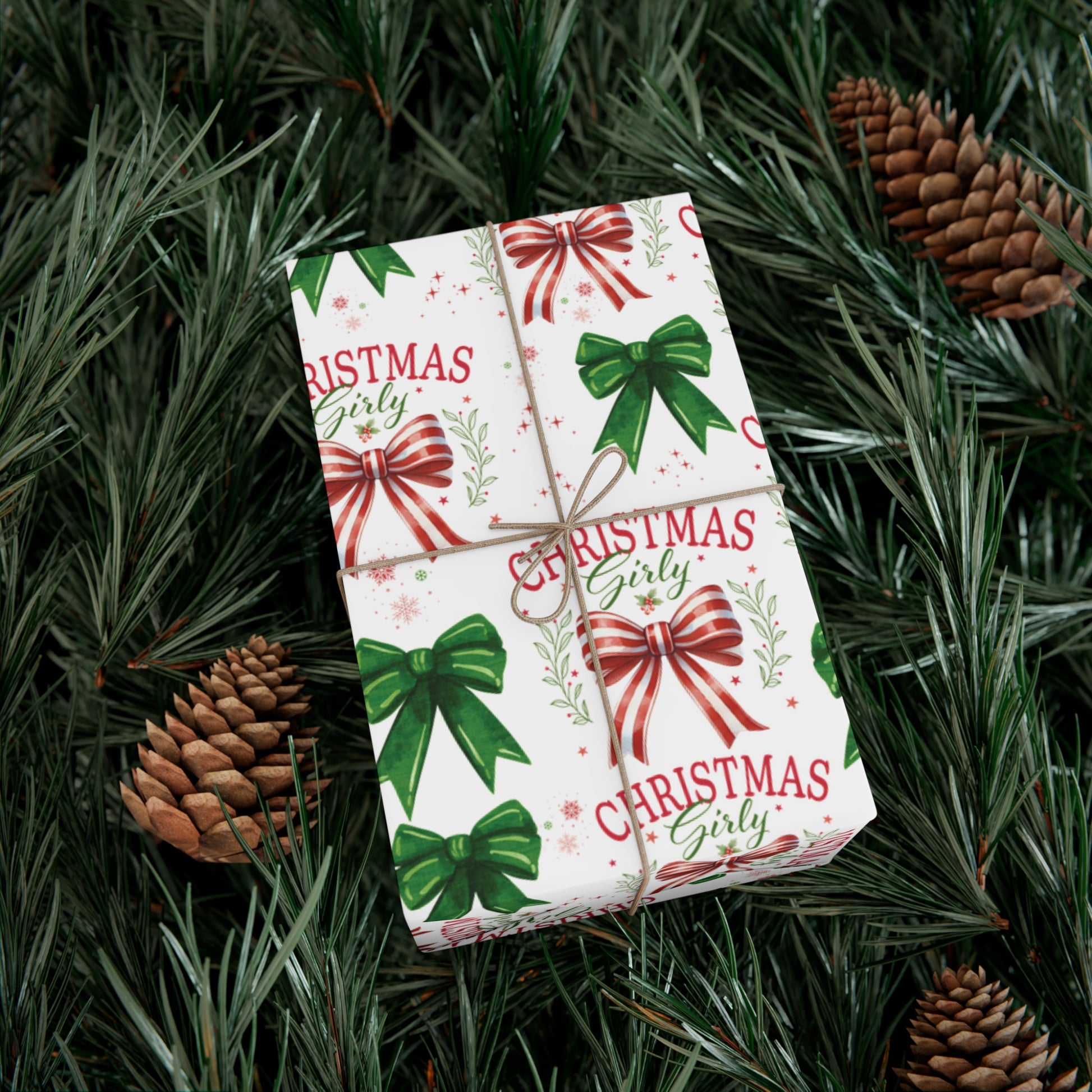 Girly Christmas Wrapping Paper | Cozy Holiday Gift Wrap | Perfect for Christmas Presents, Wedding Celebrations, and Winter Wonderland Themes Christmas - MRSBYVALLE