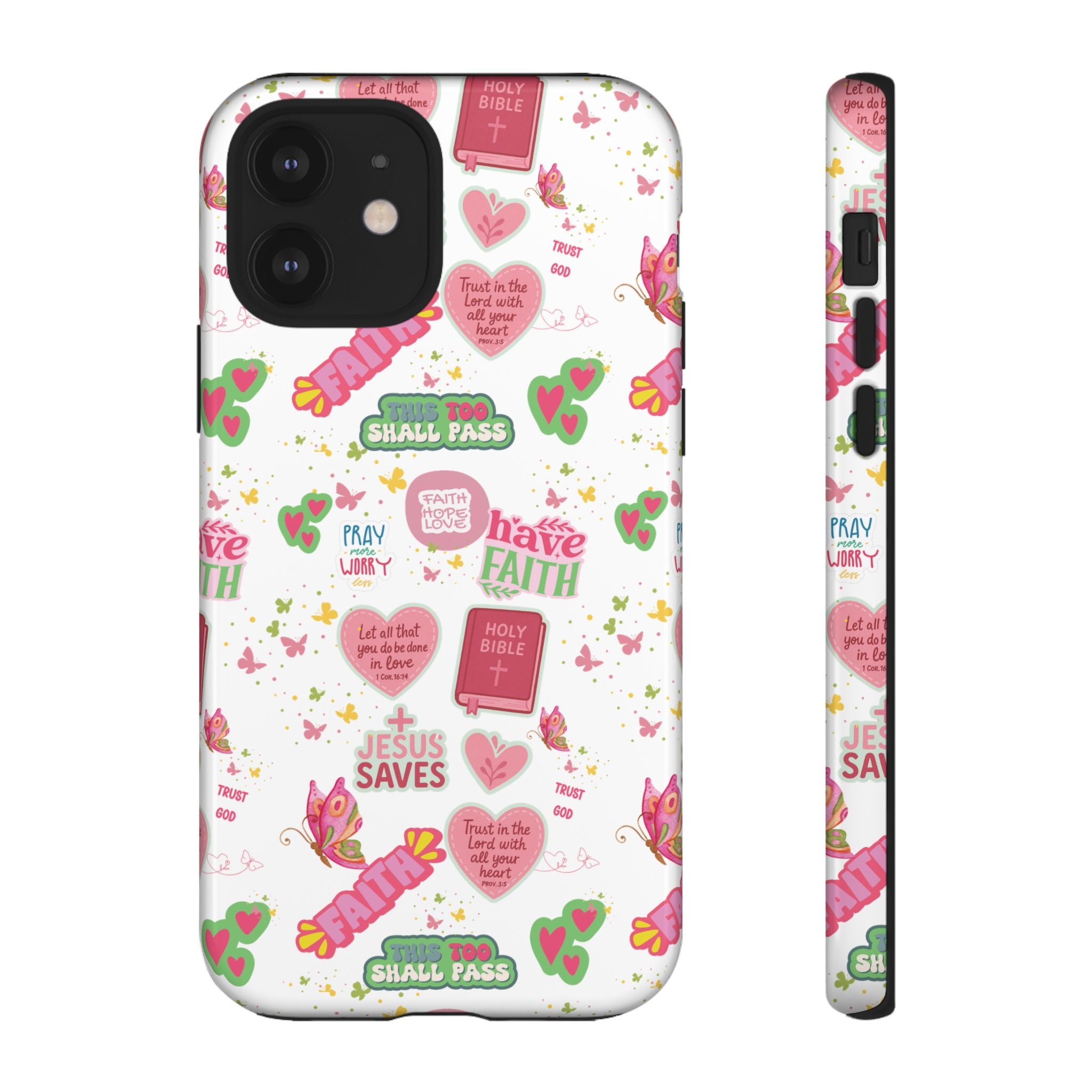 Carry Your Faith Everywhere | Christian Tough Phone Case with Bible Verse or Affirmation | Protective, Inspirational Gift for Christians