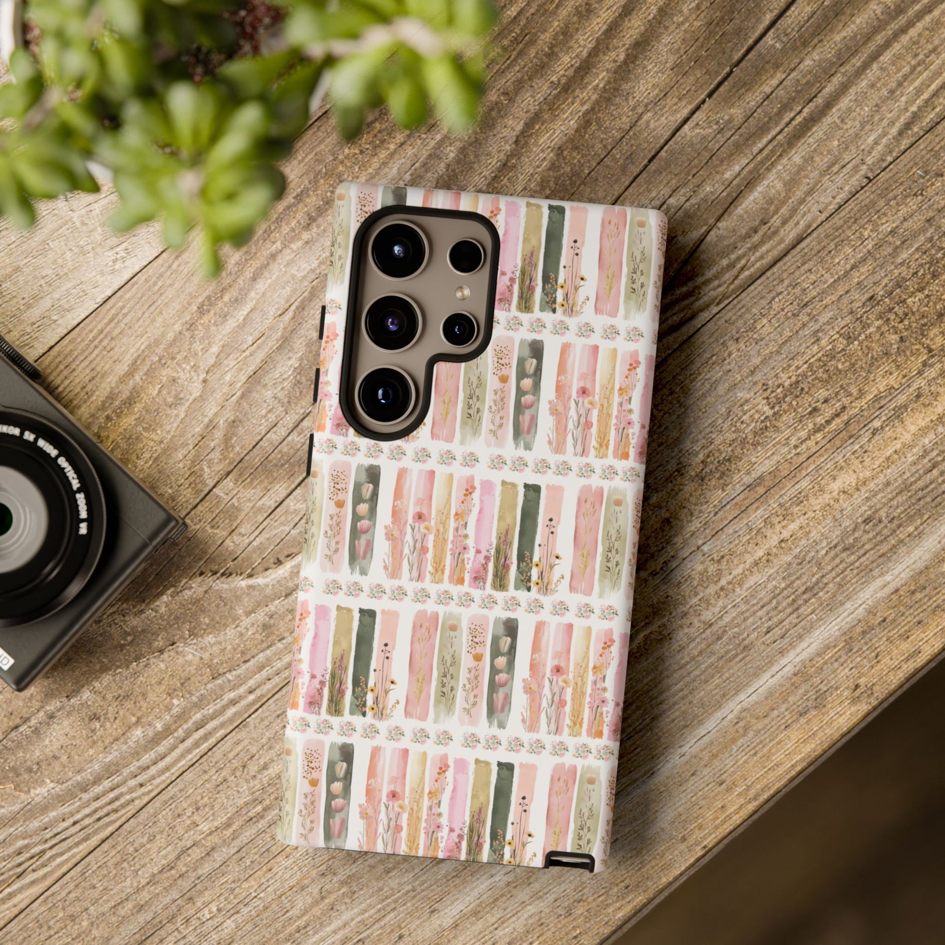 Pastel Brushstroke Floral Phone Case Soft Illusion Flower Design, Aesthetic Protective Cover, Feminine Style, Cute Gift for Her, Fits Most Models
