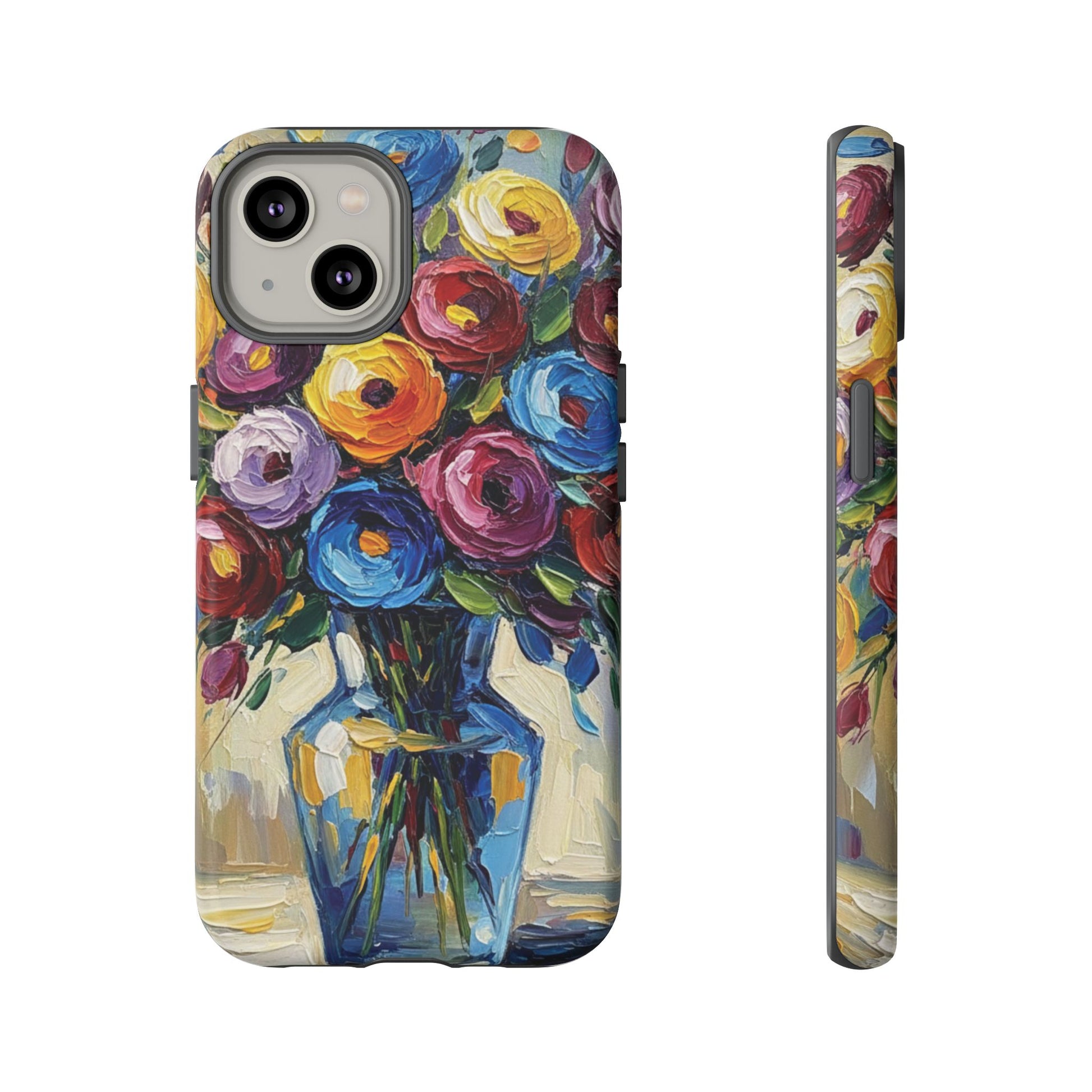 Floral Luxury Oil Painting Illusion Tough Case — Floral Art Phone Case for Art Lovers