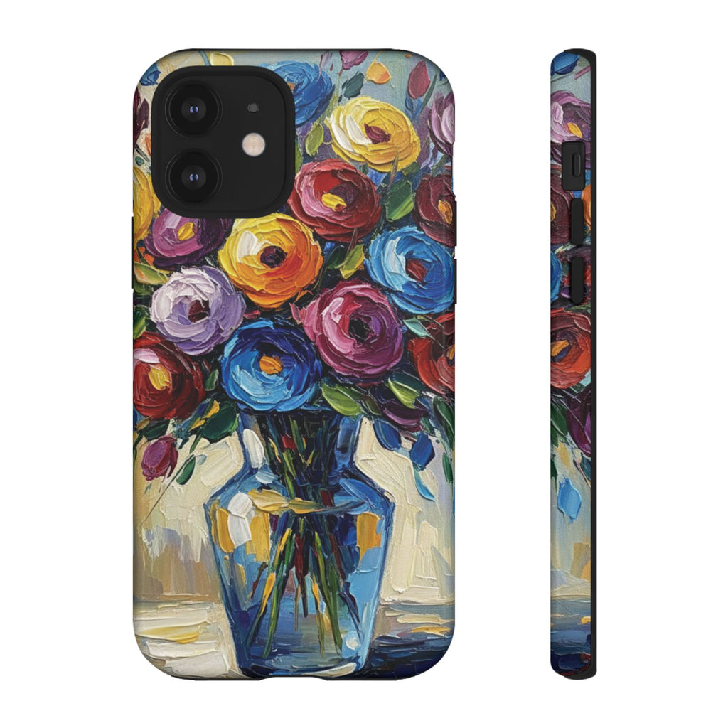Floral Luxury Oil Painting Illusion Tough Case — Floral Art Phone Case for Art Lovers
