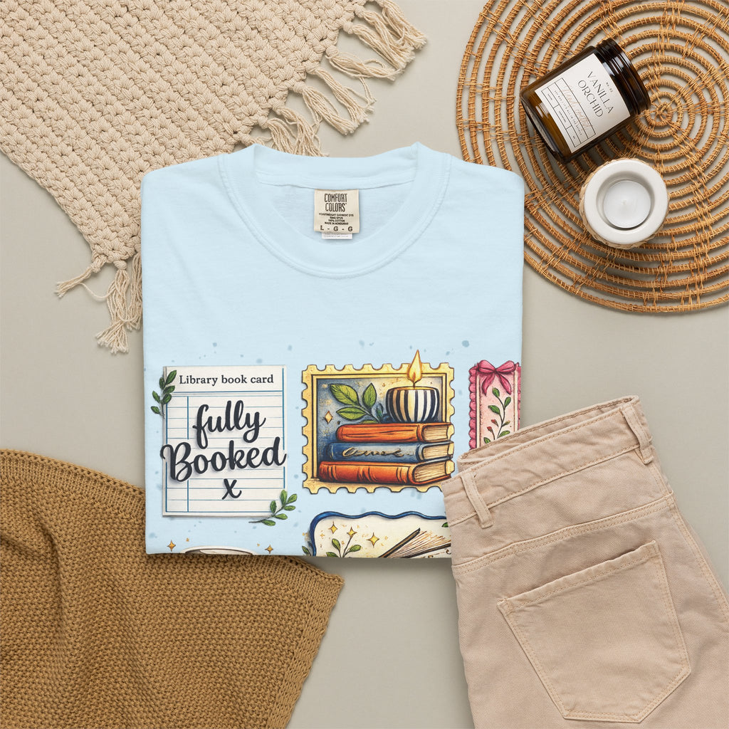 T-shirt Comfort Colors "Just One More Chapter & Coffee" – Confortable pour les amoureux des livres