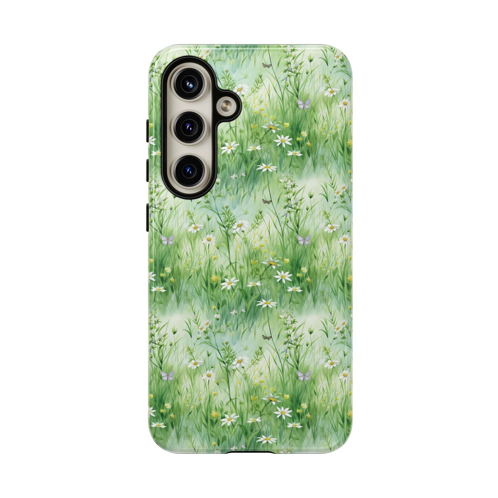 Beautiful Watercolor Grassing Daisy Boho Chic Design Phone Case Protective Cover for All Models Gift for Mom Accessory Gift for Her