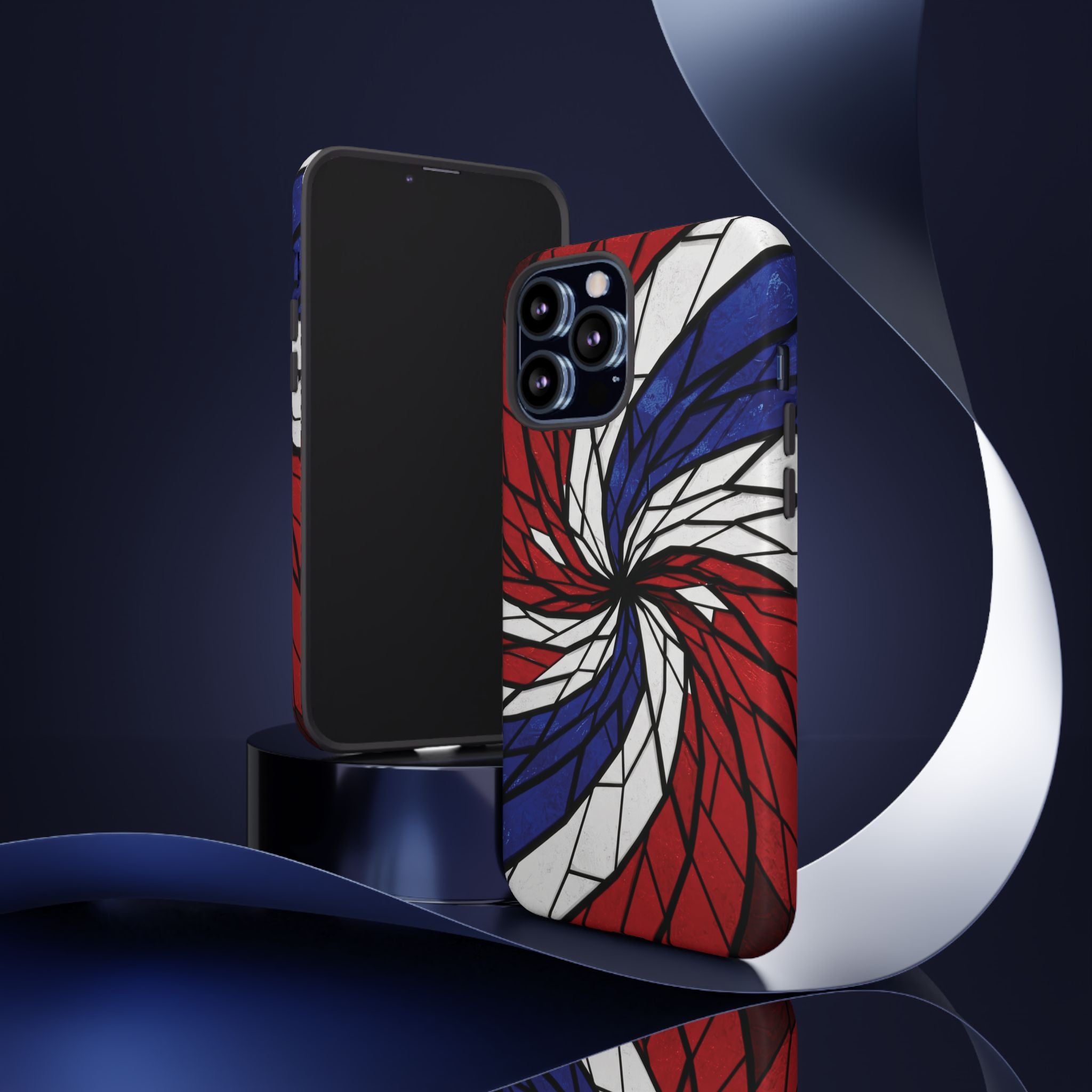 Patriotic Red White & Blue Phone Case – USA Flag Design, Independence Day Gift, Protective Cover for iPhone, Samsung, Pixel