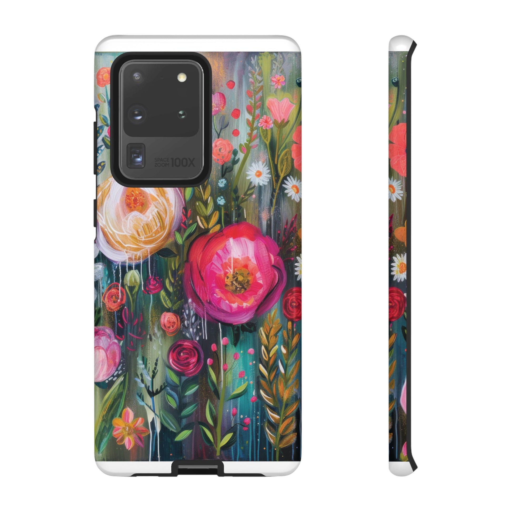 Watercolor Boho Floral Phone Case for iPhone 16 15 14 13 12  21 23 Samsung, and Pixel | Stylish Protective Cover Gift for Her Perfect for Floral Lover - MRSBYVALLE