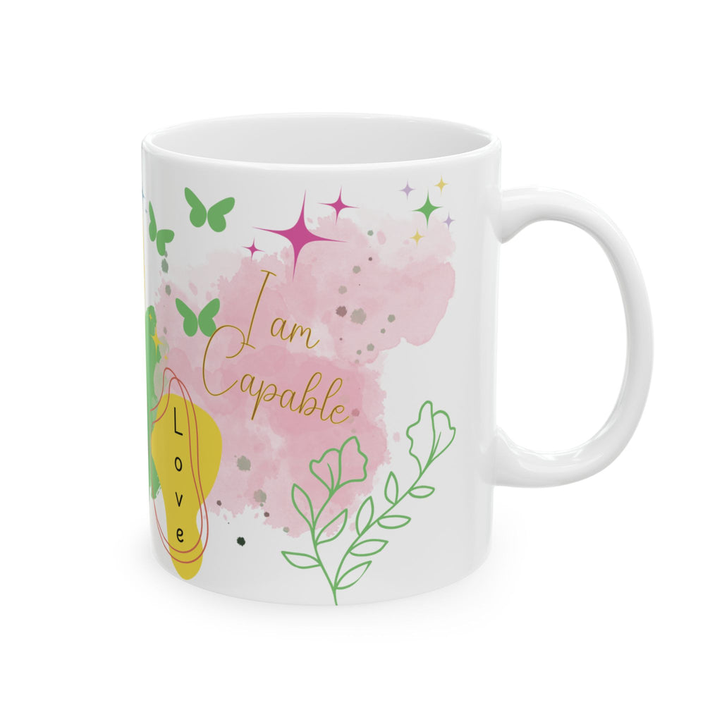 Empower Your Day Positive Affirmations Ceramic Mug (11oz, 15oz) – Inspiring Daily Quote Mug for Confidence, Self-Love, and Motivation – Perfect Gift Idea