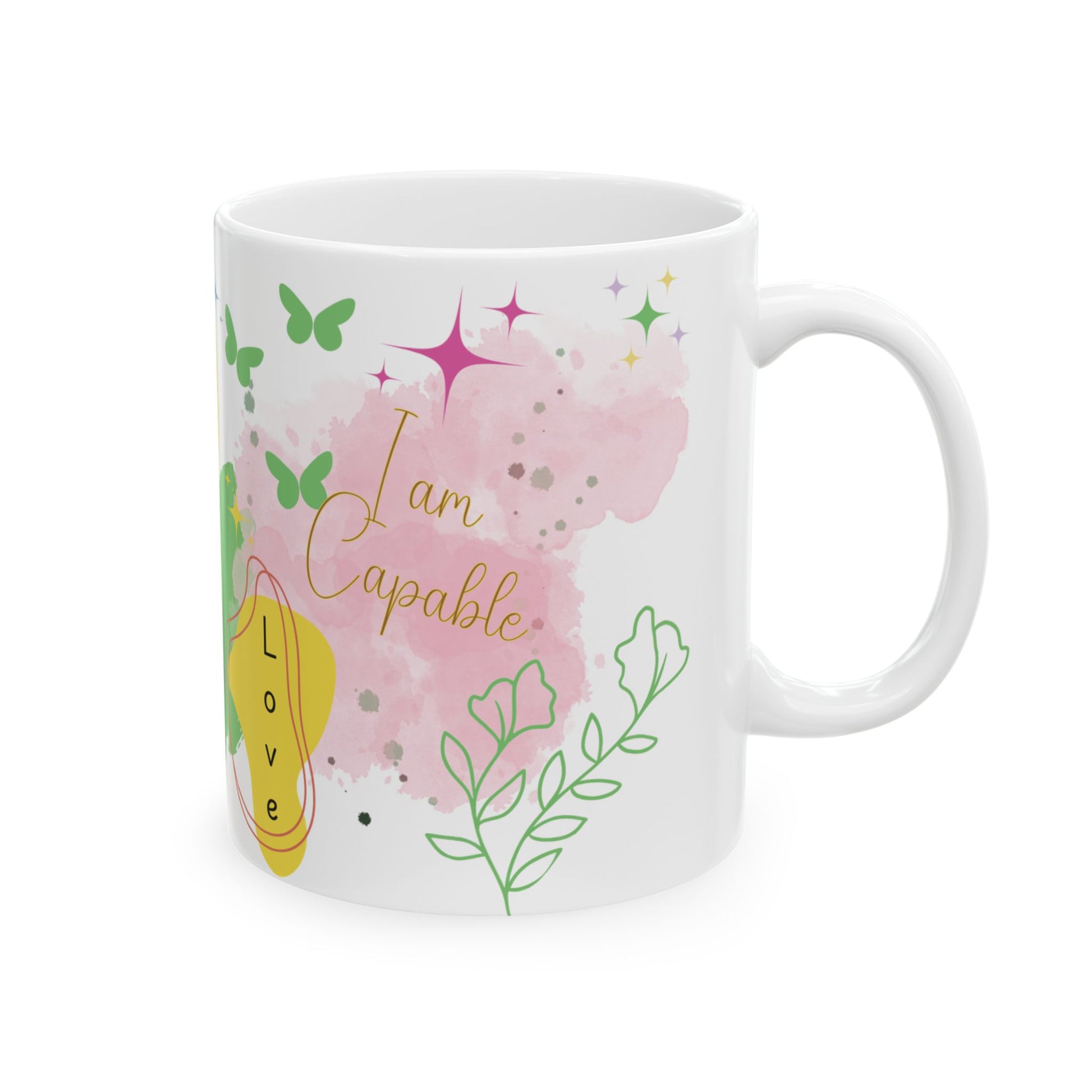 Empower Your Day Positive Affirmations Ceramic Mug (11oz, 15oz) – Inspiring Daily Quote Mug for Confidence, Self-Love, and Motivation – Perfect Gift Idea