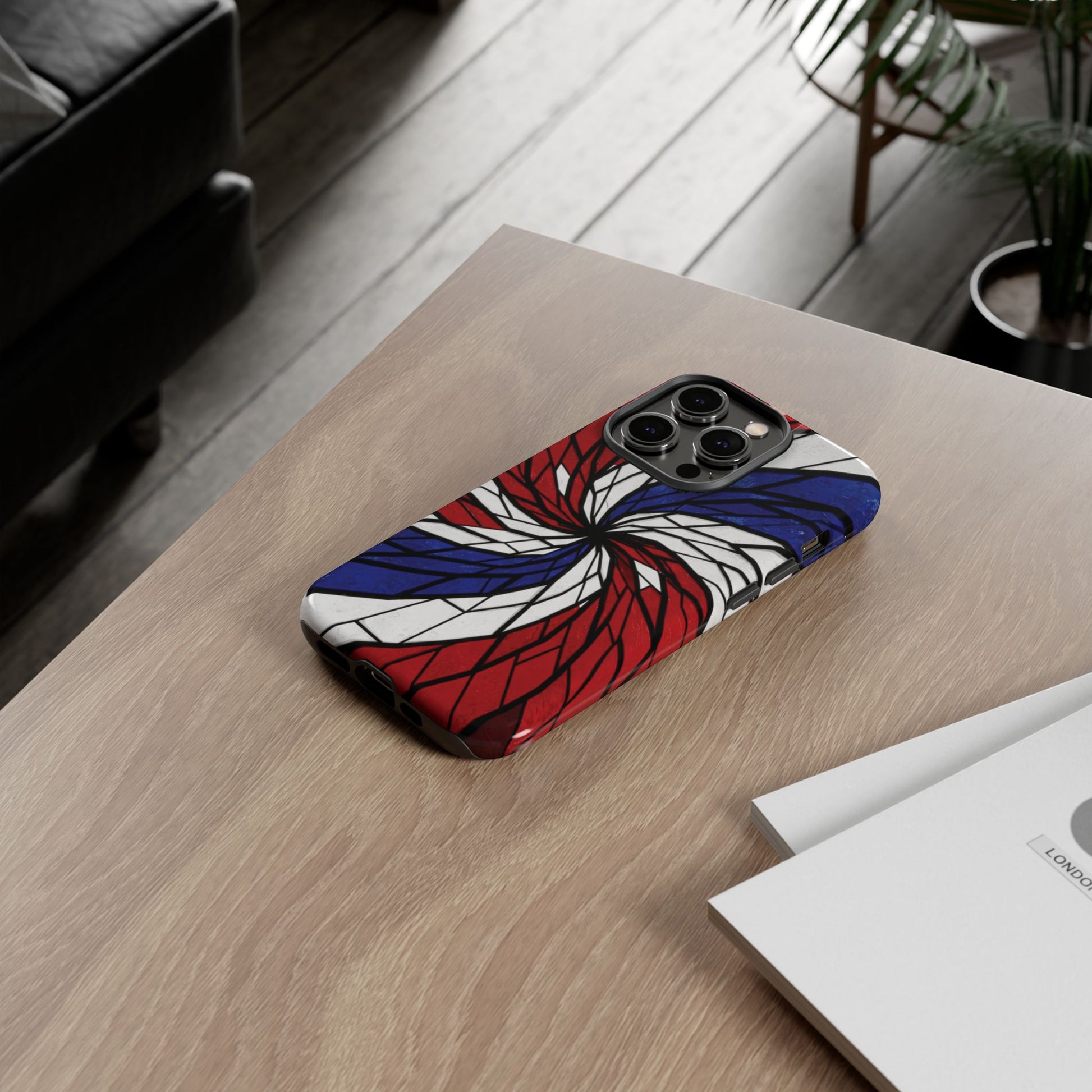 Patriotic Red White & Blue Phone Case – USA Flag Design, Independence Day Gift, Protective Cover for iPhone, Samsung, Pixel