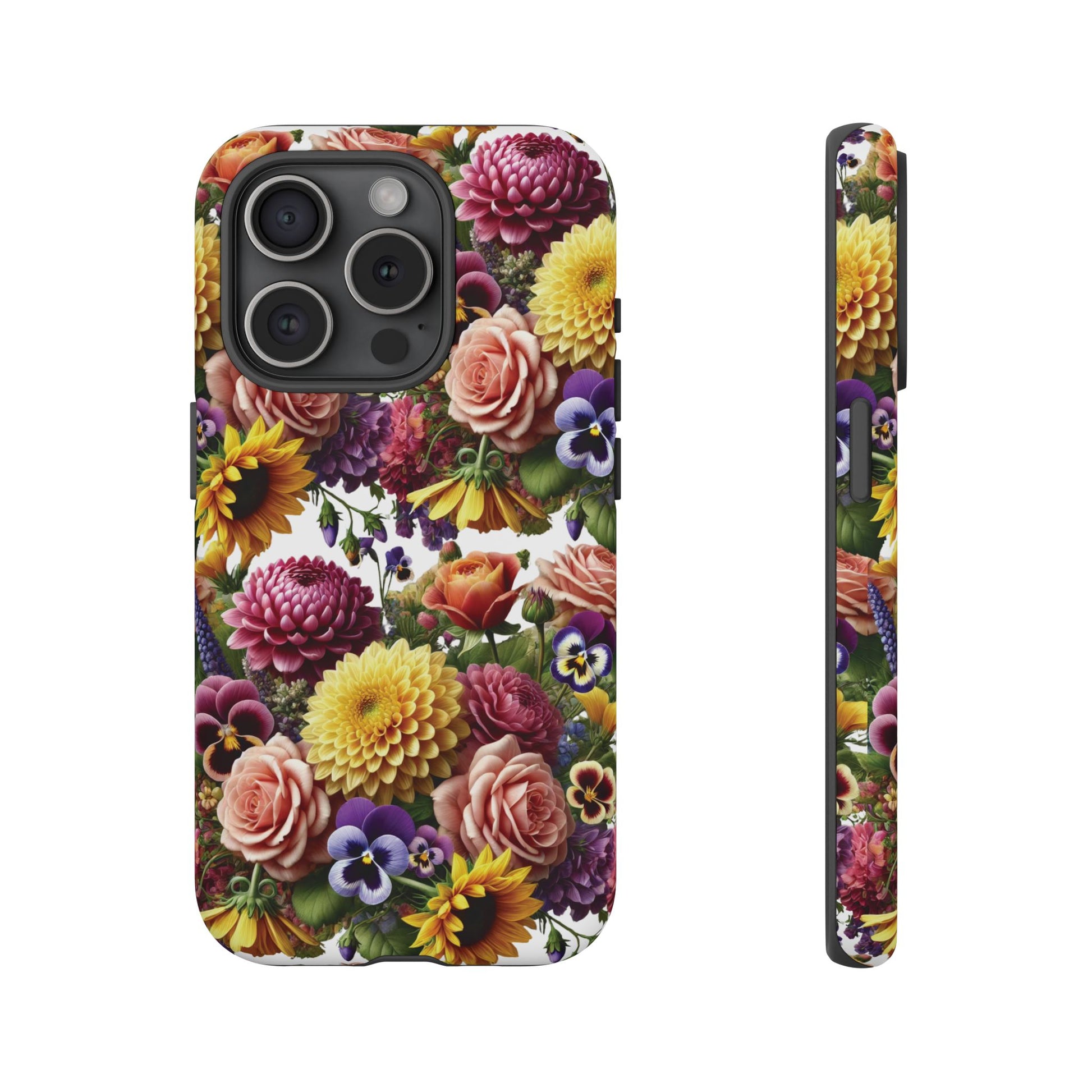 Floral Fall Phone Case for iPhone 16 15 14 13 12  21 23 Samsung, and Pixel | Stylish Protective Cover Gift for Her Perfect for Floral Lover