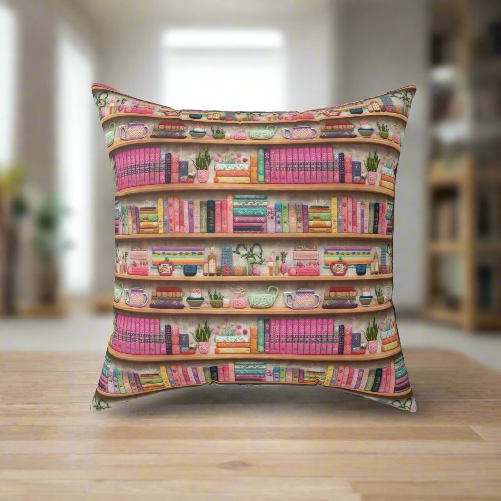 Copy of Chic 3D Embroidery Illusion Red Flowers Square Pillow for Sofa, Bed, or Chair Premium Quality, Soft, and Durable | Perfect for Couch, Bed, or Chair | Elegant Bedrooms Pillow Gift New House, Bridal Shower