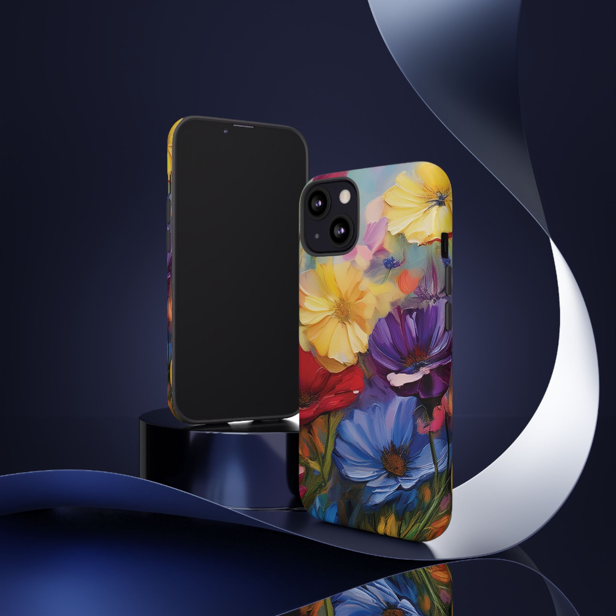 Bold Wildflower Phone Case Bright Hand-Painted Floral Art Vibrant Botanical Design for iPhone & Samsung | Trendy Nature Lover Gift Phone  Galaxy