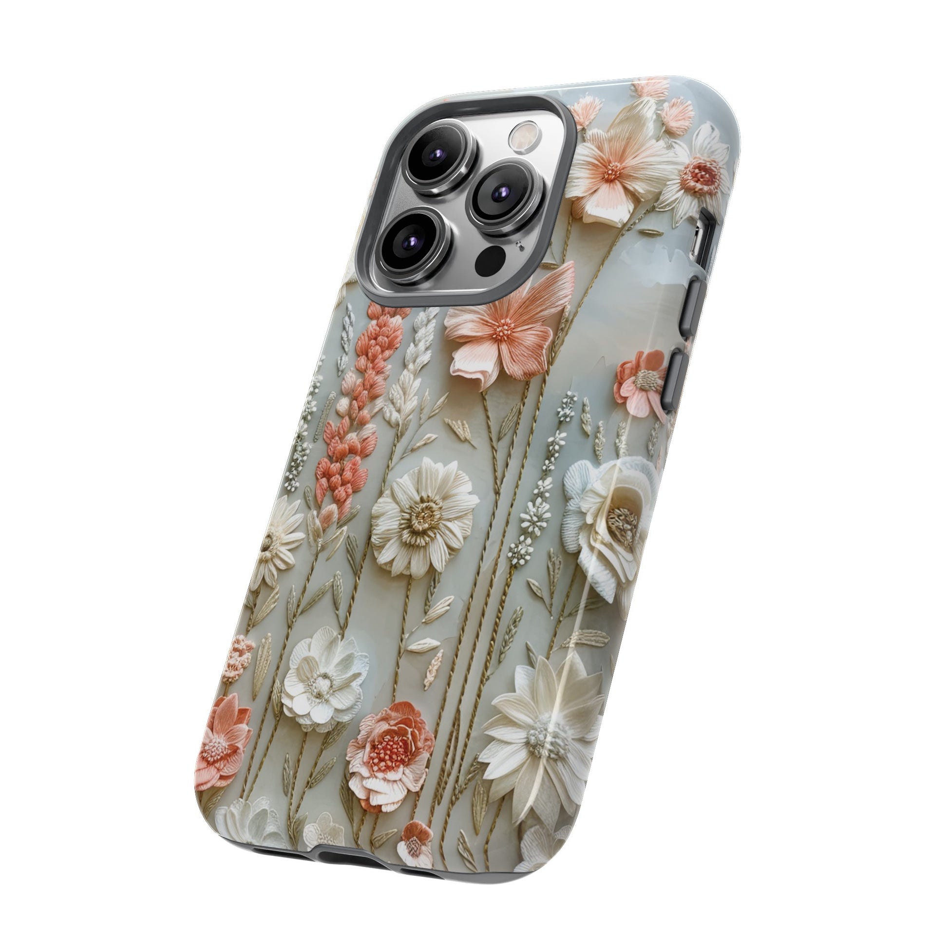 Pastel Wildflowers Protective Phone Case Gift for Her Phone 15, Samsung iPhone Samsung Gift for Her Case iPhone 15, Samsung iPhone Samsung Accessory Gift for Her