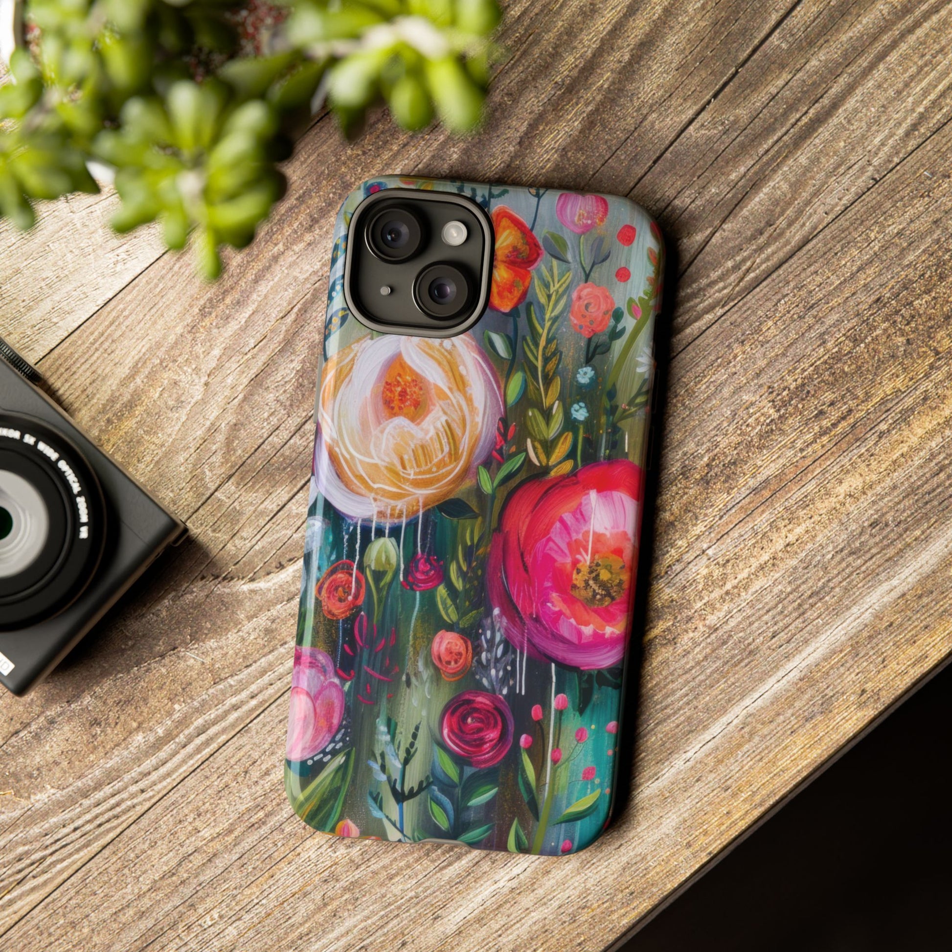 Watercolor Boho Floral Phone Case for iPhone 17 case Samsung, and Pixel | Stylish Protective Cover Gift for Her Perfect for Floral Lover