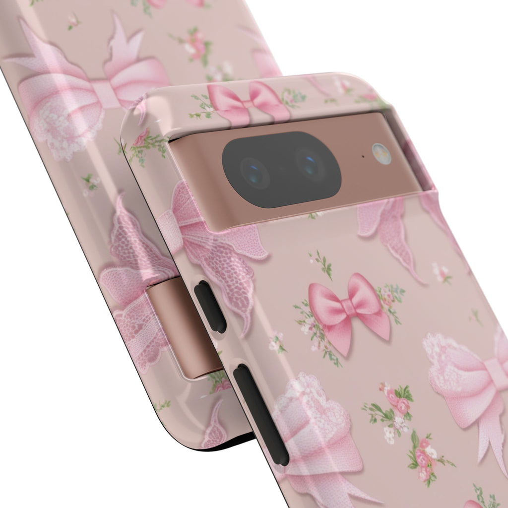 Luxury Pink Bow Phone Case – Cute & Protective Cover for iPhone & Samsung Gift for Her
