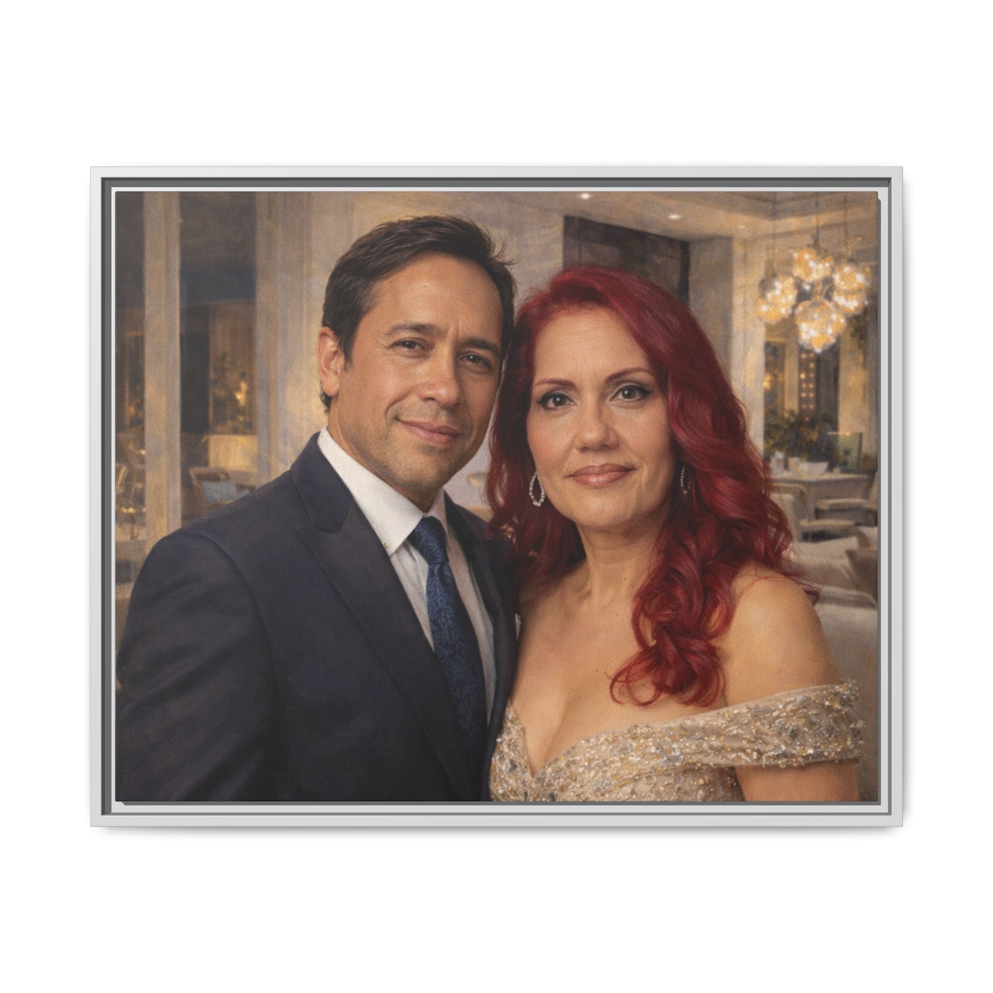 Custom Oil Painting Illusion Canvas – Luxury Portrait Art