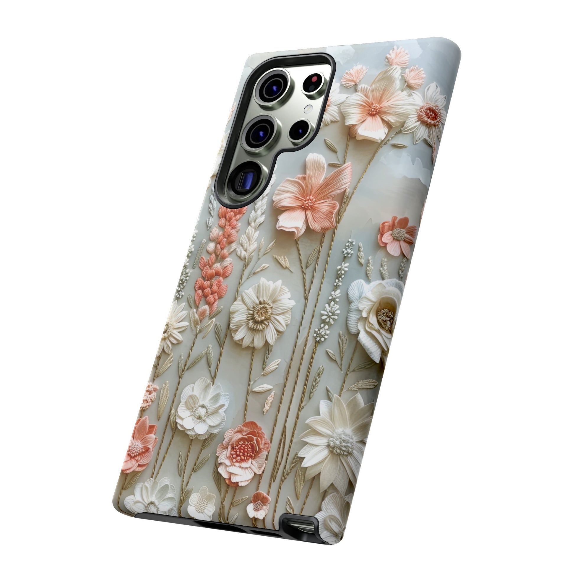 Pastel Wildflowers Protective Phone Case Gift for Her Phone 15, Samsung iPhone Samsung Gift for Her Case iPhone 15, Samsung iPhone Samsung Accessory Gift for Her