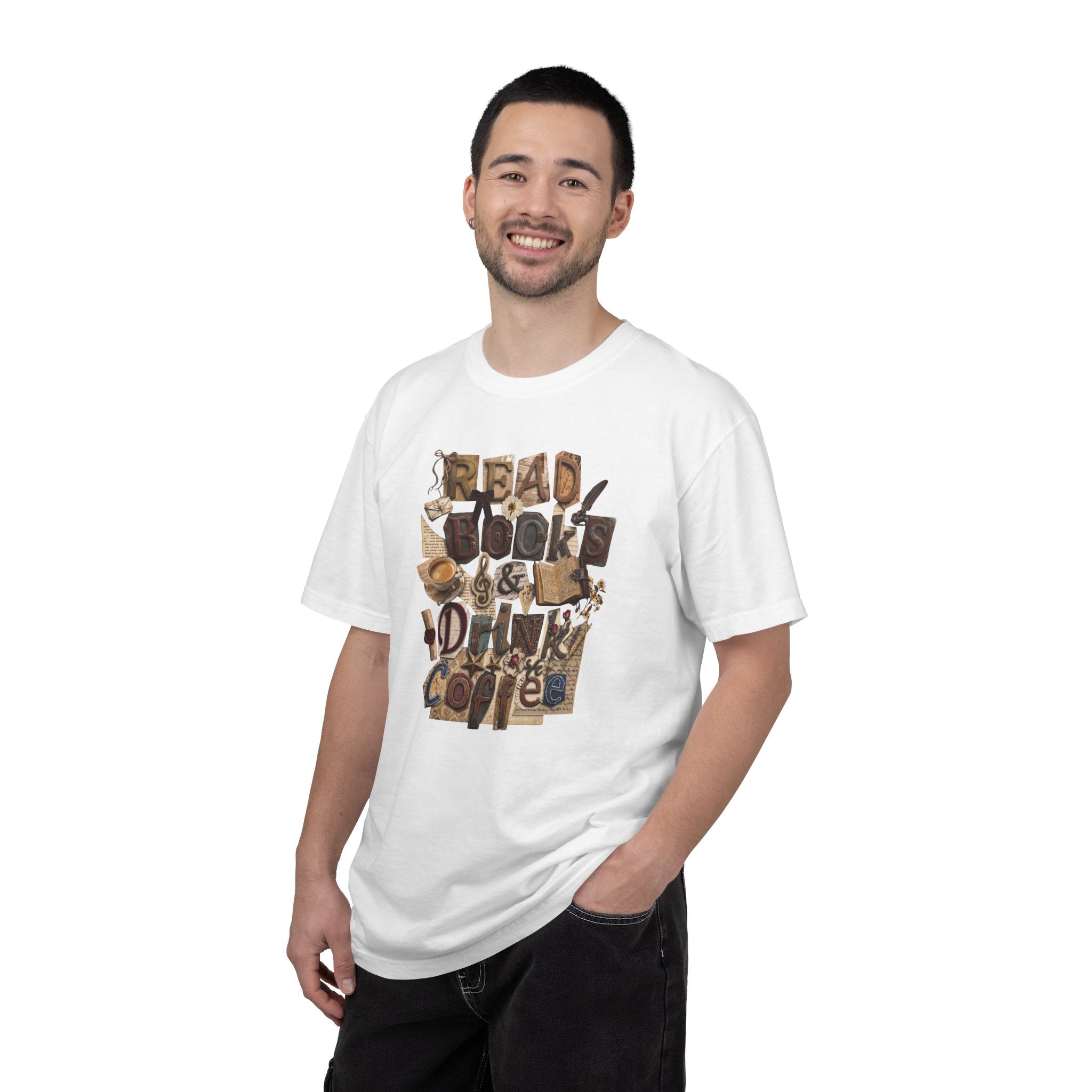 Read Books Drink Coffee T-Shirt | Book Lover Shirt | Coffee Lover Gift | Reader Tee | Bibliophile Shirt | Cozy Reading Aesthetic