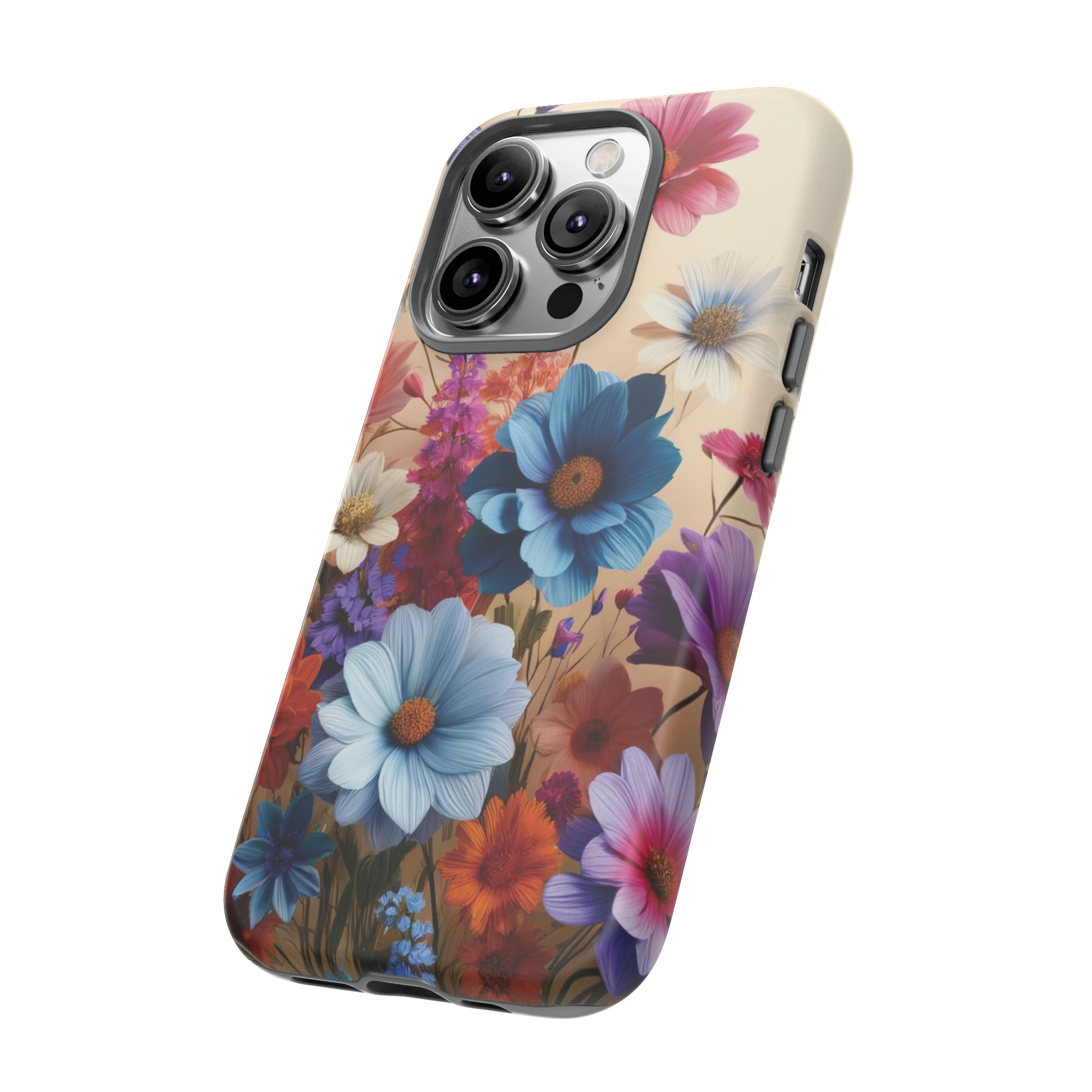Best Phone Case Floral 3D Illusion Luxury Tough Case Floral Elegant Durable Stylish for Modern Devices iPhone 15, Samsung iPhone Samsung Accessory Gift for Her.