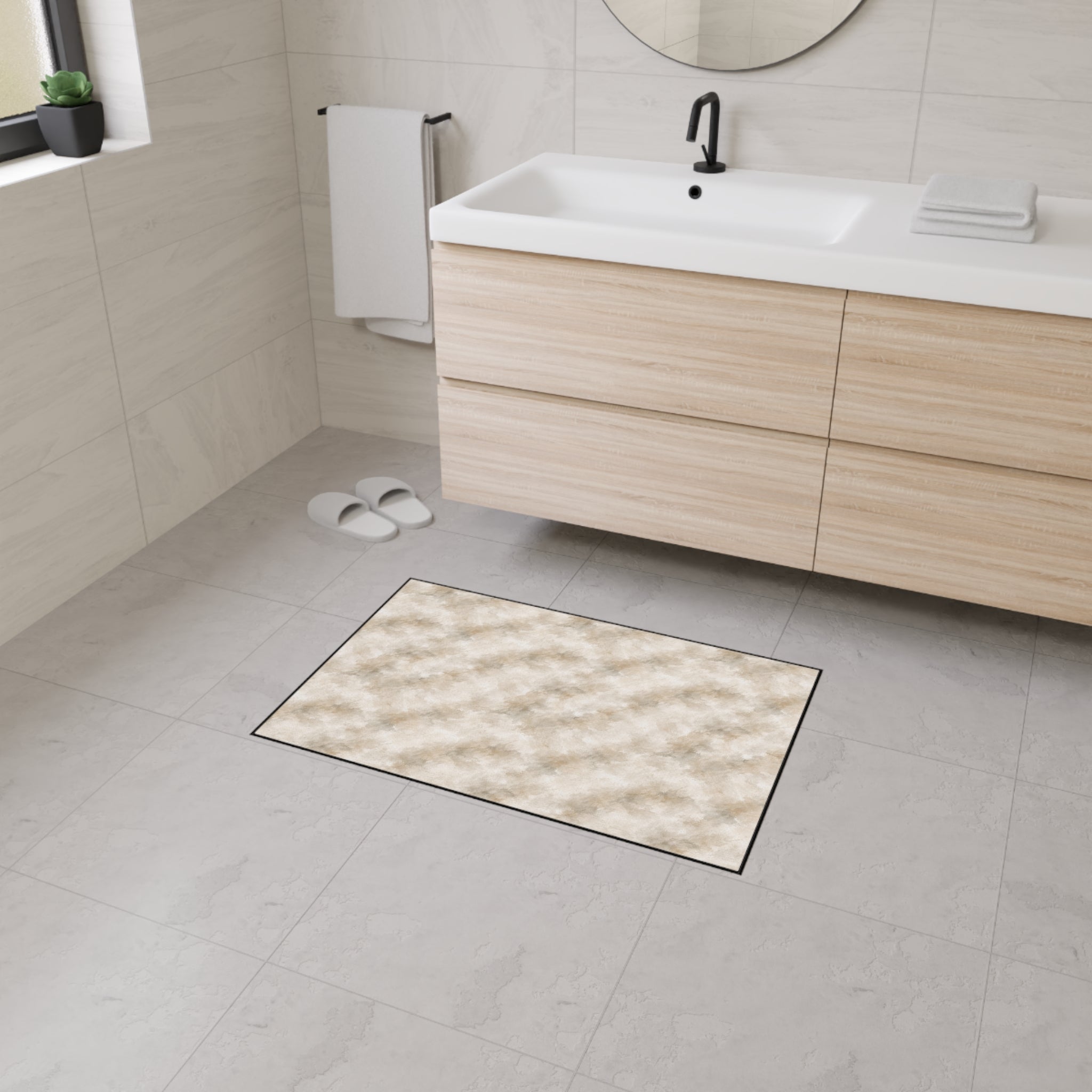 Textured Canvas Utility Floor Mat — Atelier Collection