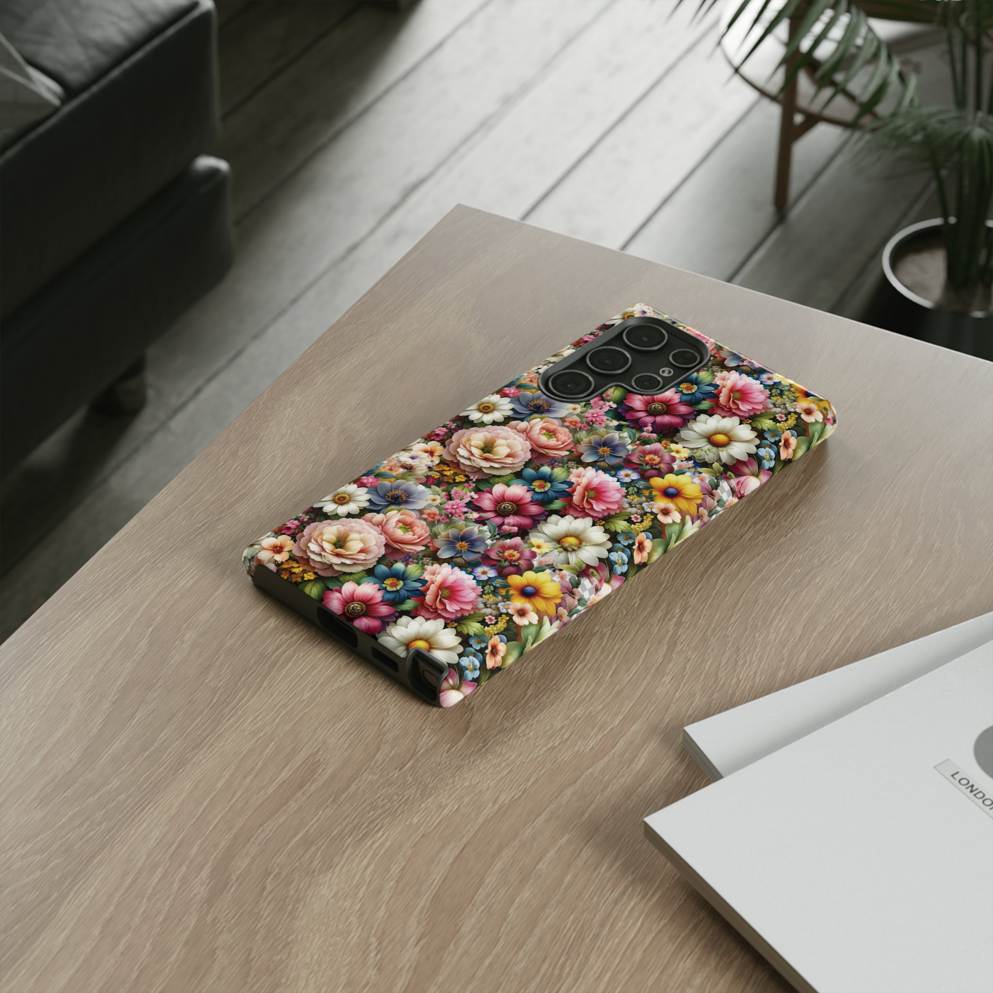 Floral Luxury Phone Tough Case Floral Elegant Durable Stylish for Modern Devices iPhone 15, Samsung iPhone Samsung Accessory Gift for Her.