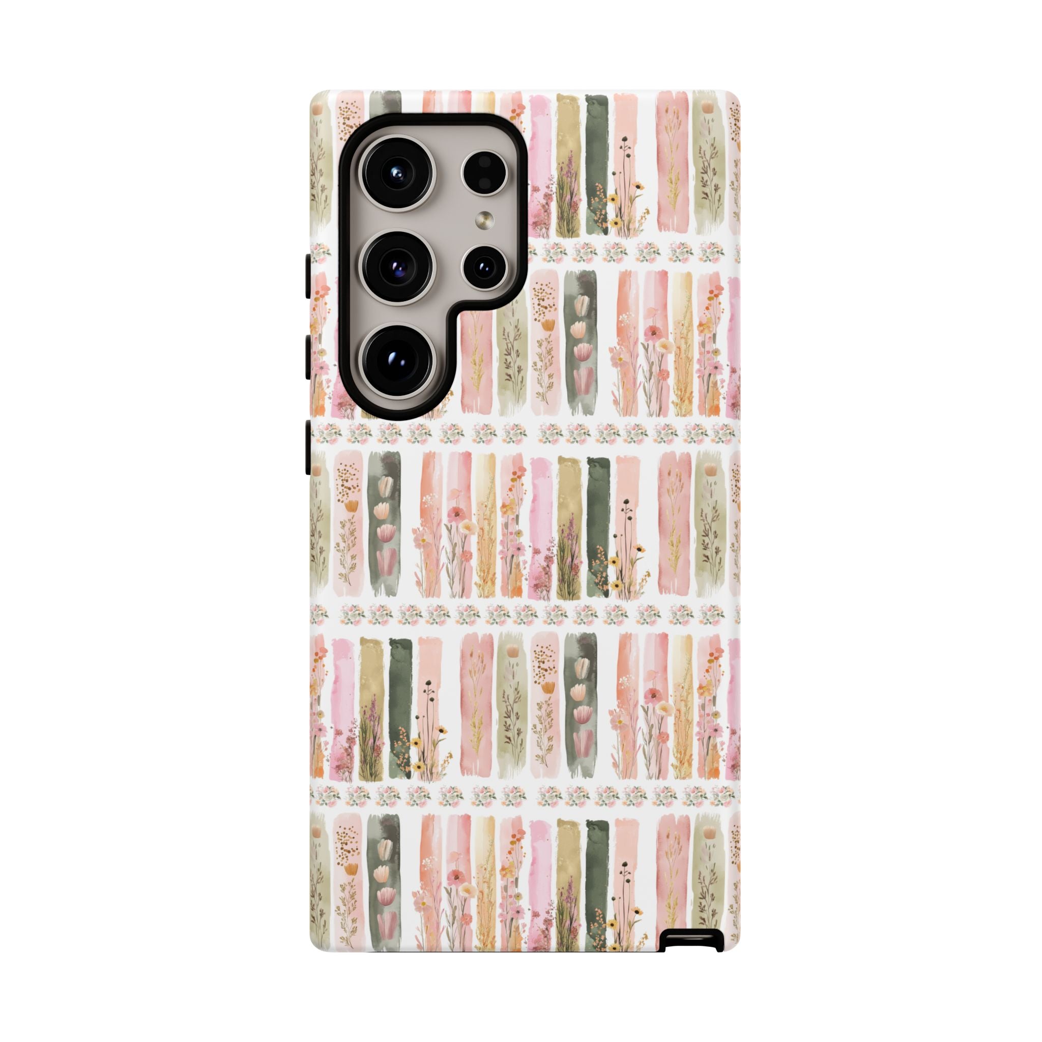 Pastel Brushstroke Floral Phone Case Soft Illusion Flower Design, Aesthetic Protective Cover, Feminine Style, Cute Gift for Her, Fits Most Models