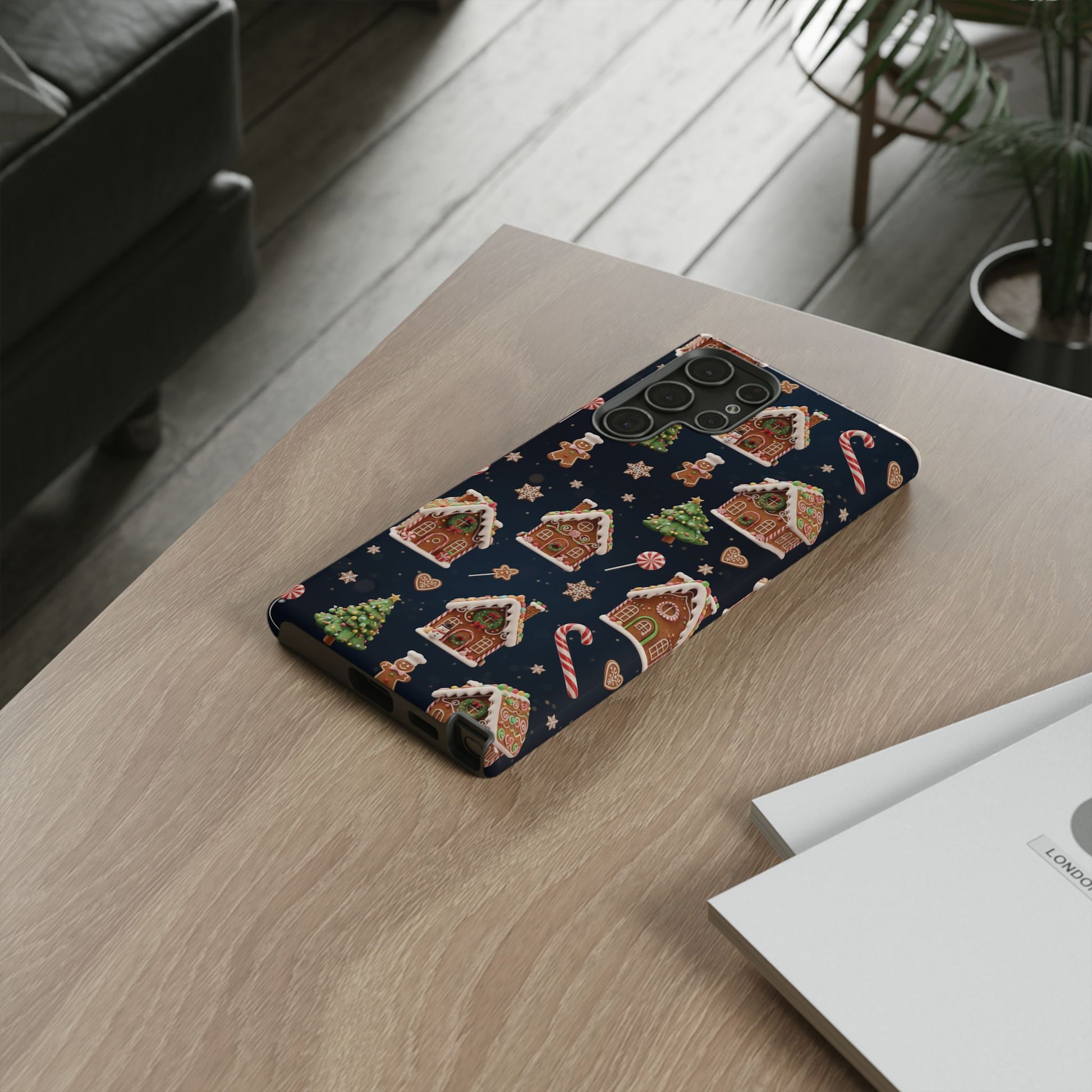 3D Gingerbread House Christmas Phone Case | Premium Holiday Gift Cover for iPhone 17, iPhone, and Samsung Galaxy Gift for Her or Him