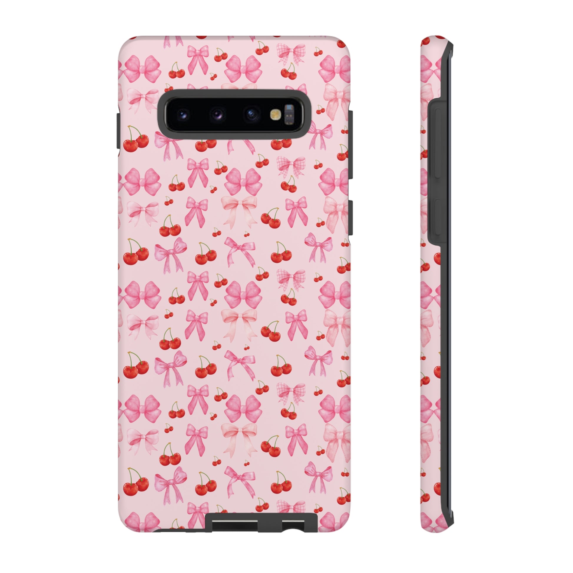 Coquette phone case Cherry Coquette Ribbon Bow iPhone Case Fruity, Girly Gift for Her Phone 15, Samsung iPhone Samsung Gift for Her Case iPhone 15, Samsung iPhone Samsung Accessory Gift for Her.