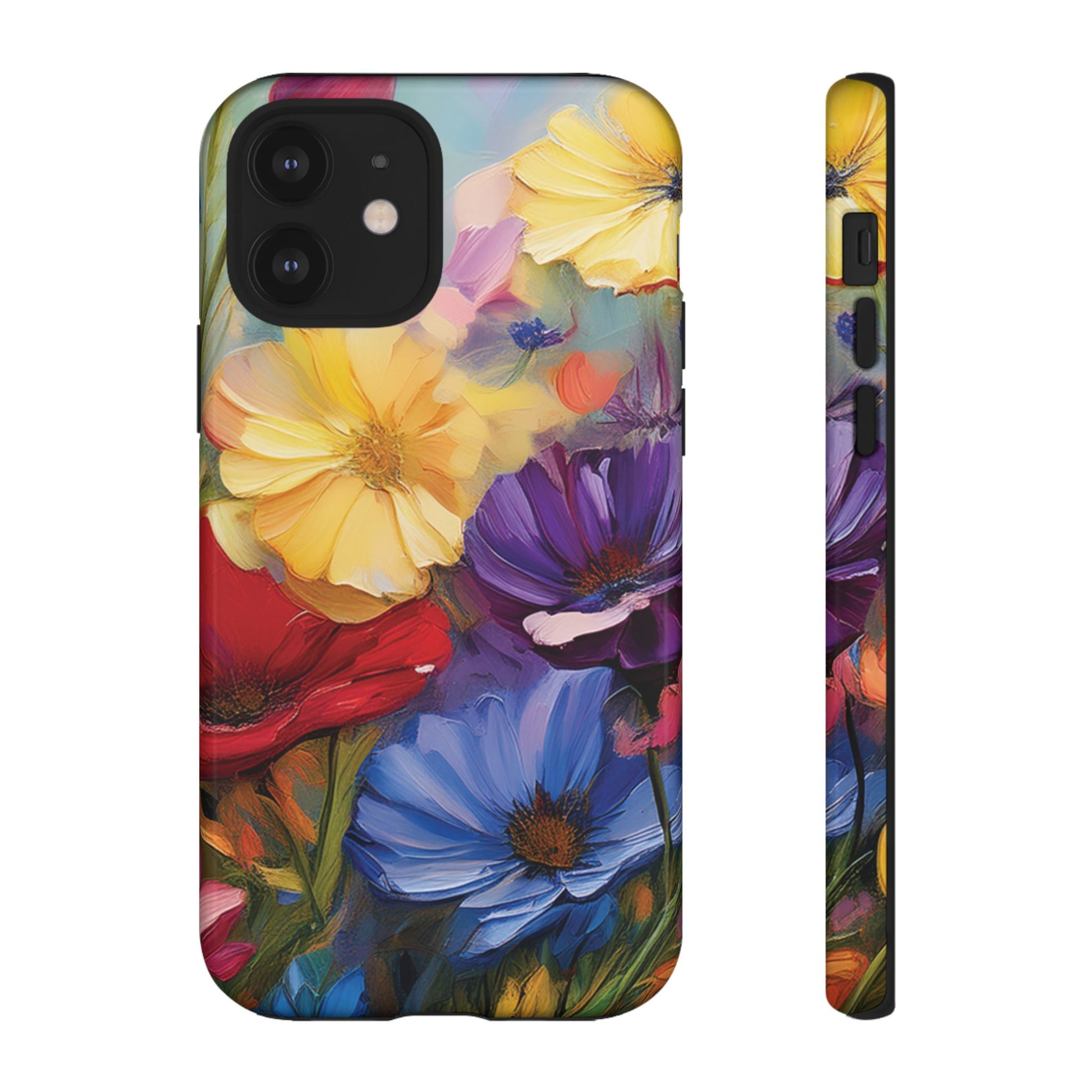 Bold Wildflower Phone Case Bright Hand-Painted Floral Art Vibrant Botanical Design for iPhone & Samsung | Trendy Nature Lover Gift Phone  Galaxy