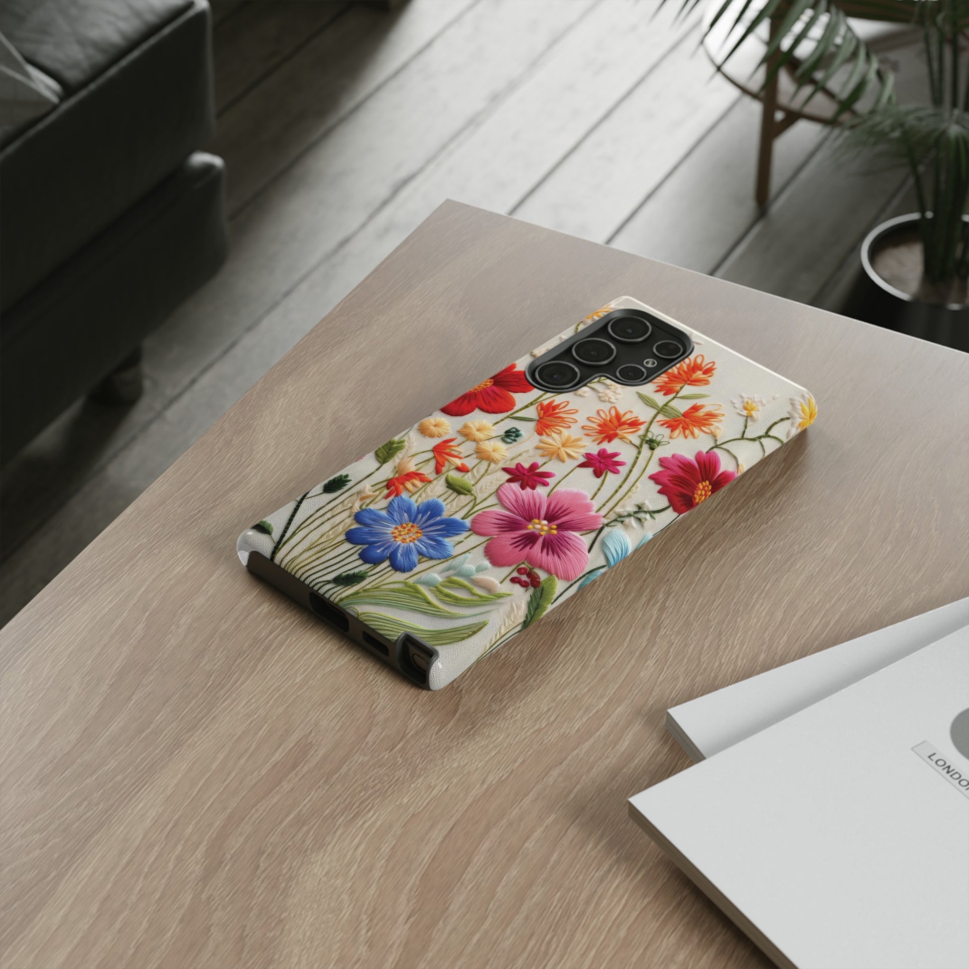 3D Floral Phone Case Elegant Faux Flower Durable for iPhone Samsung Smartphone iPhone 15, 14, 13 Samsung Gift for Mom