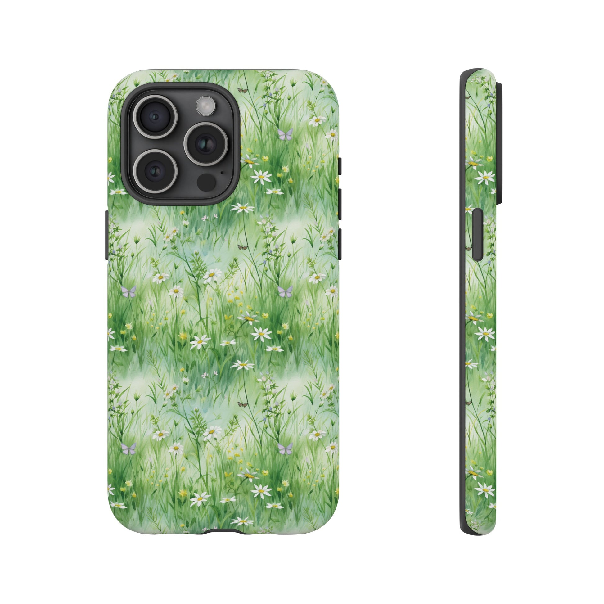 Beautiful Watercolor Grassing Daisy Boho Chic Design Phone Case Protective Cover for All Models Gift for Mom Accessory Gift for Her