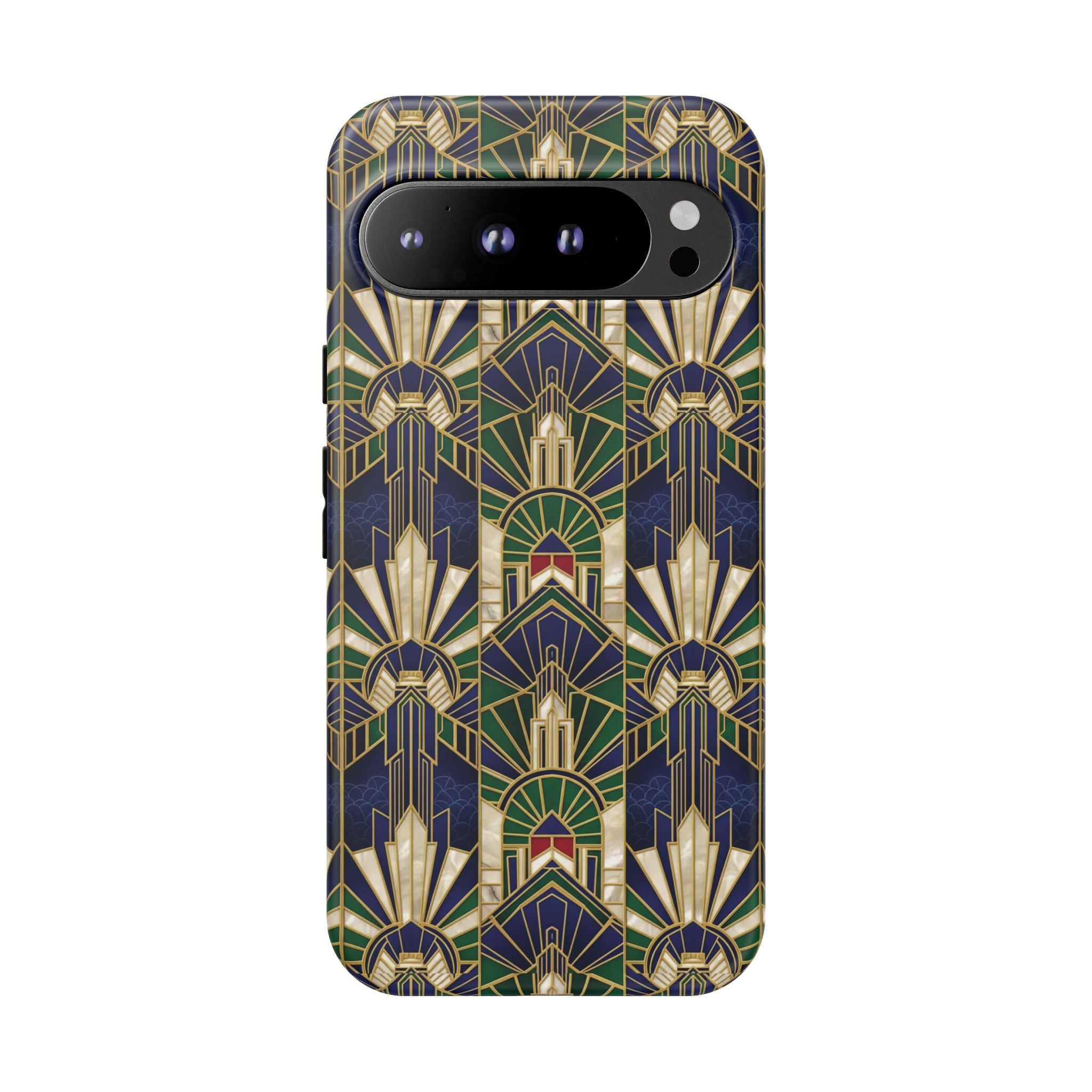 Navy & Gold Art Deco Phone Case — Imperial Art Deco Tough Case