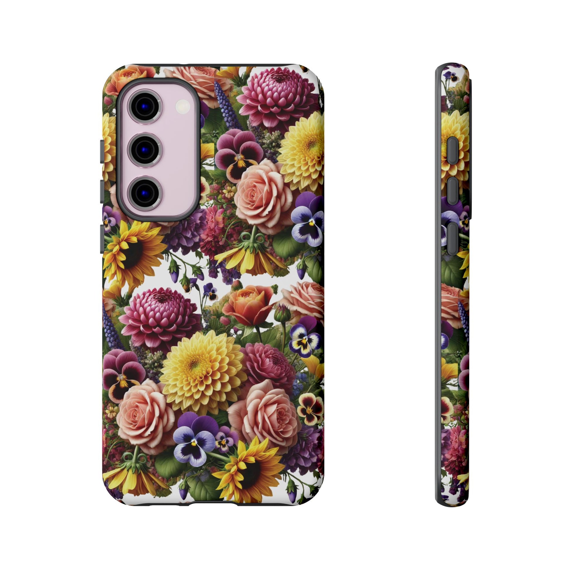 Floral Fall Phone Case for iPhone 16 15 14 13 12  21 23 Samsung, and Pixel | Stylish Protective Cover Gift for Her Perfect for Floral Lover