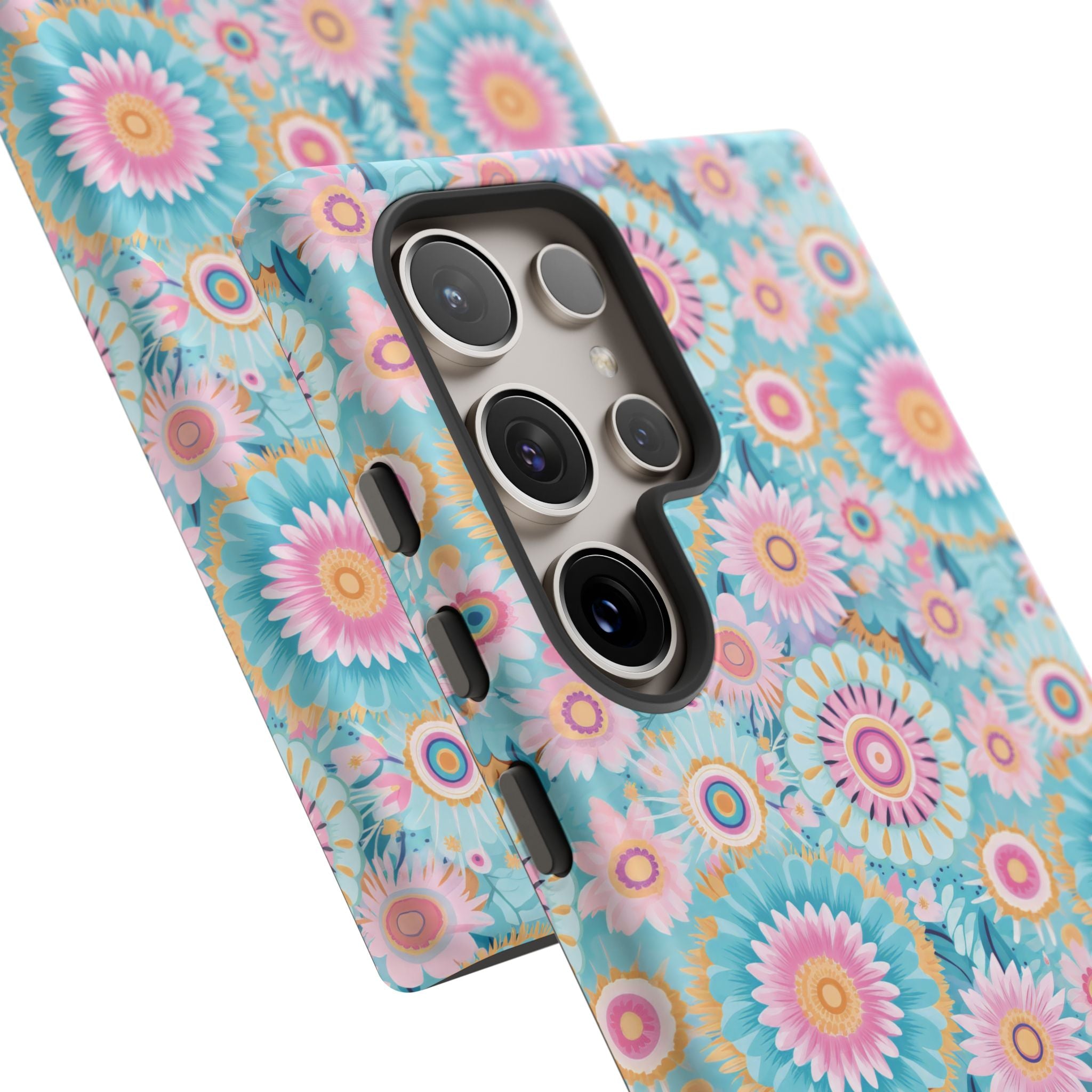 Coque de téléphone abstraite aquarelle bohème moderne compatible avec iPhone, Samsung et plus - Protection élégante et durable avec un design artistique vibrant, cadeau parfait pour elle
