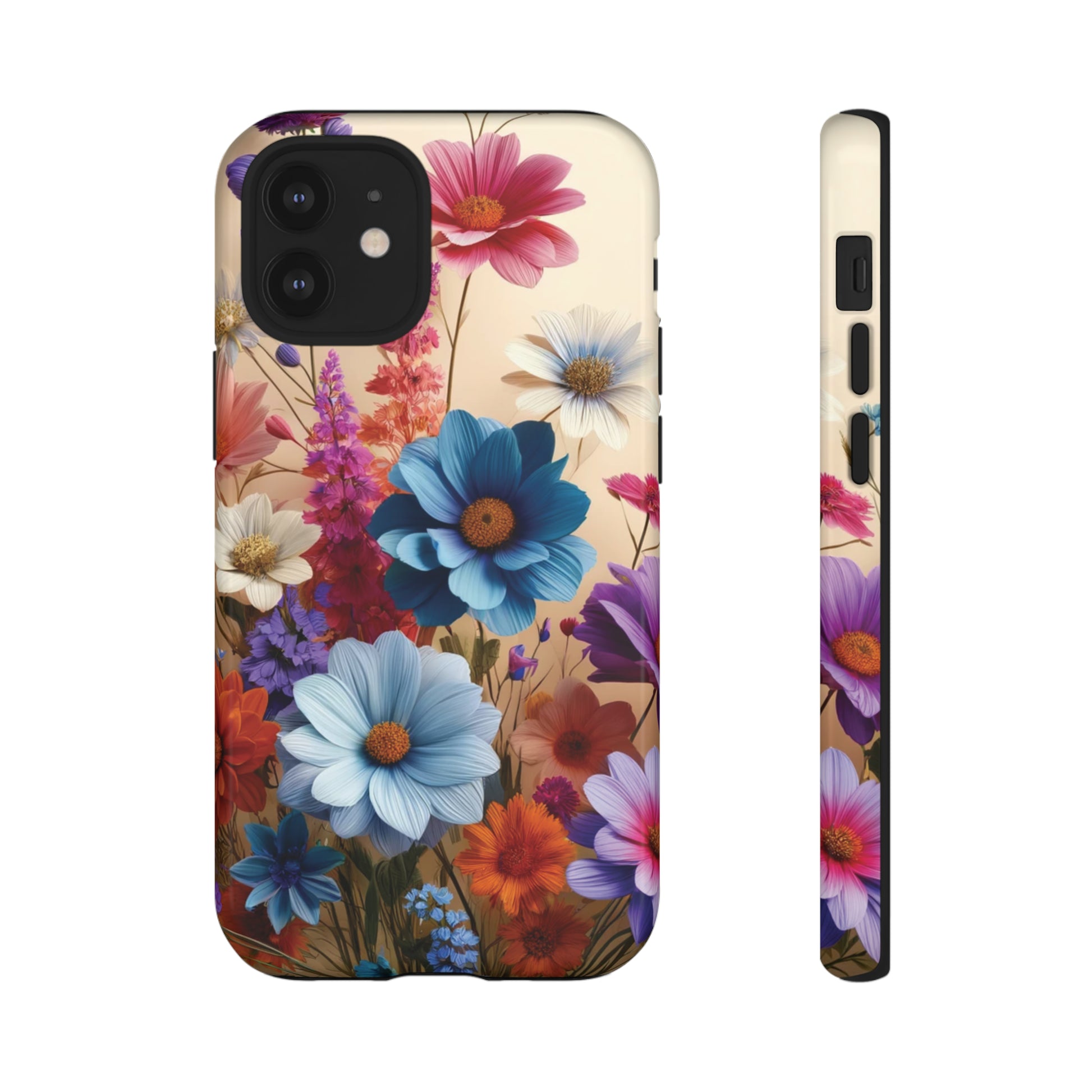 Best Phone Case Floral 3D Illusion Luxury Tough Case Floral Elegant Durable Stylish for Modern Devices iPhone 15, Samsung iPhone Samsung Accessory Gift for Her.