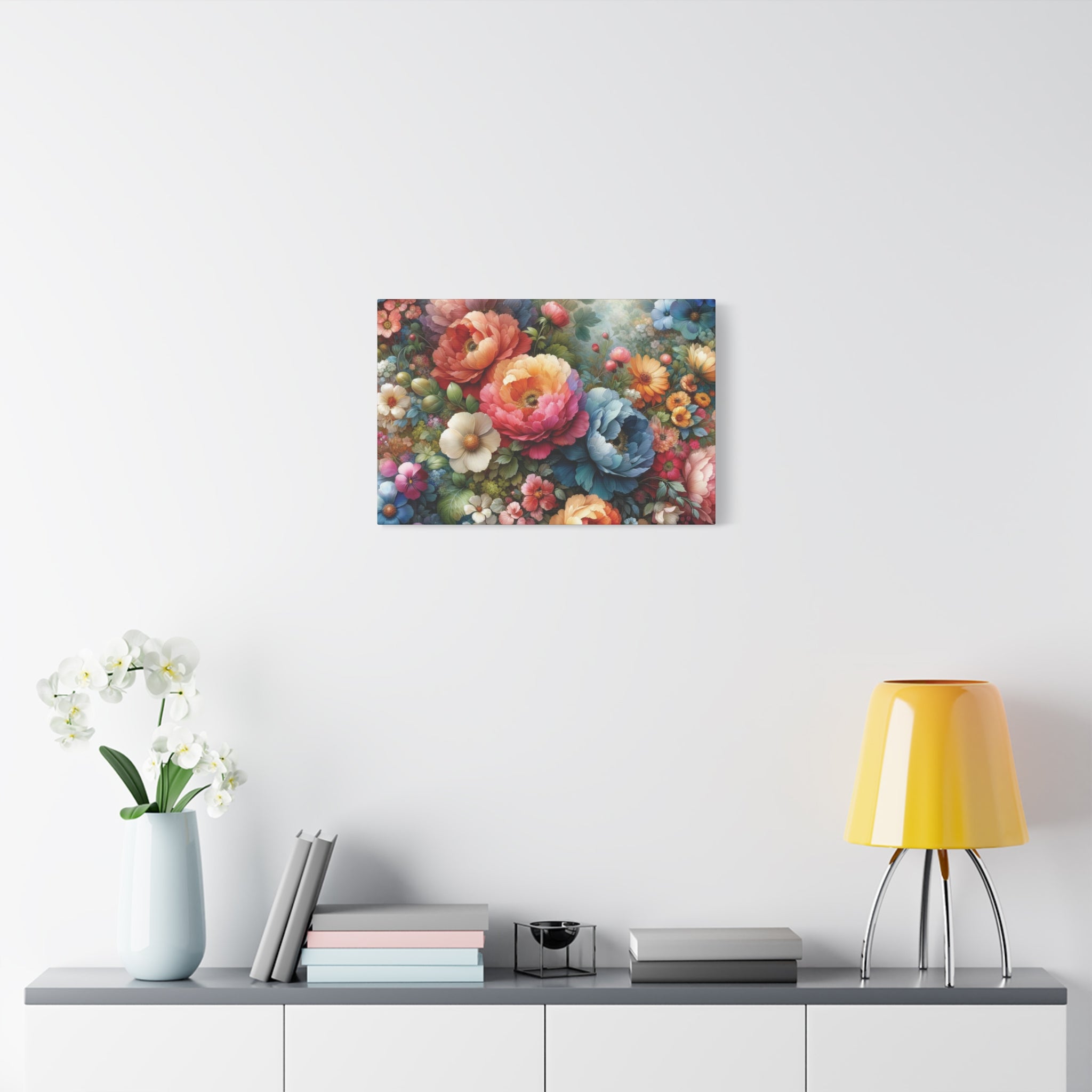 Timeless Floral Elegance High-Quality Matte Canvas Art, Ready to Hang Perfect for Home Decor, Mother's Day, Birthday Gift, Housewarming New House Decor.
