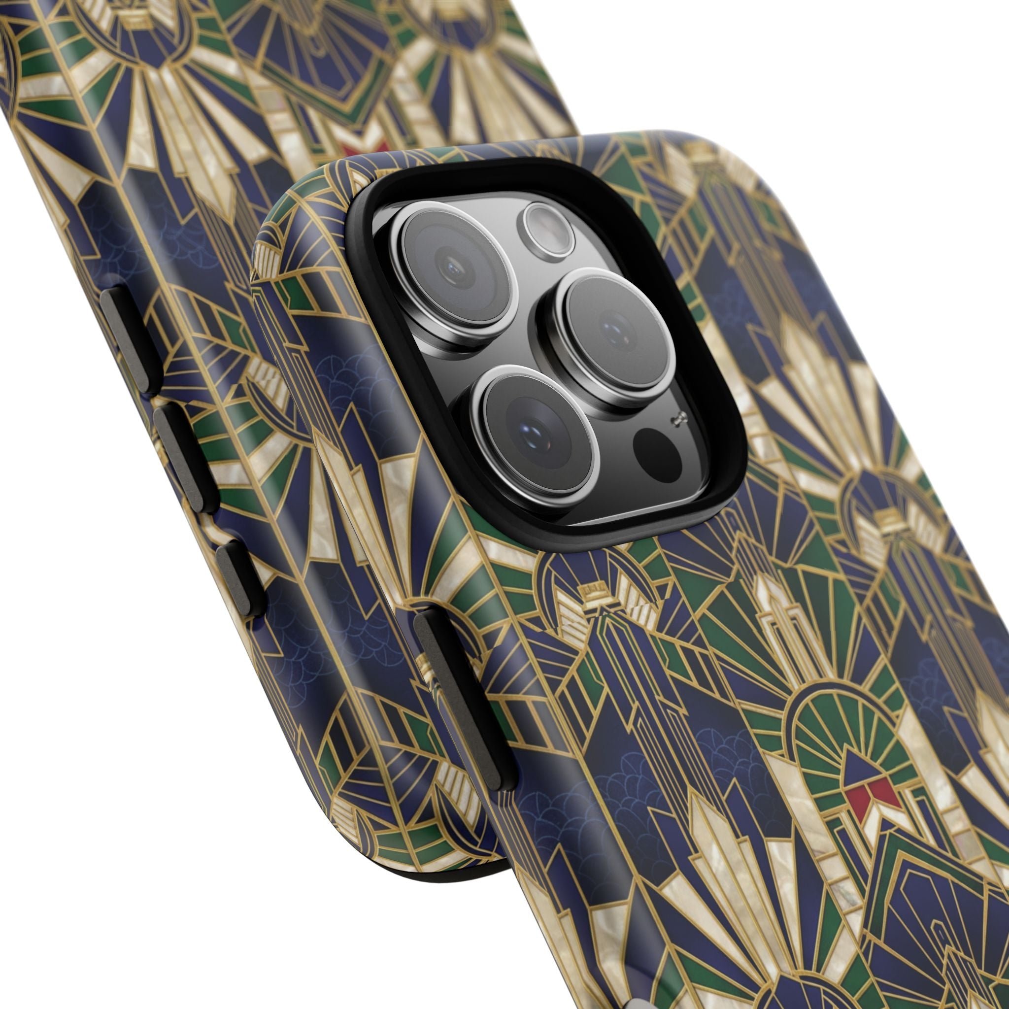 Navy & Gold Art Deco Phone Case — Imperial Art Deco Tough Case