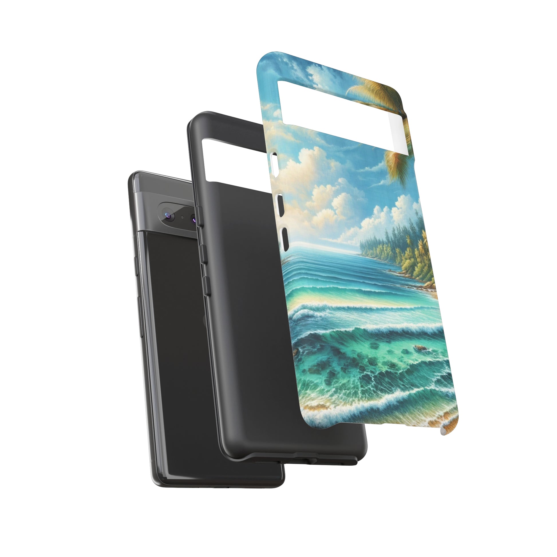 Coastal Serenity Ocean Beach View Protective Phone Case Gift for Her Phone 15, Samsung iPhone Samsung Gift for Her Case iPhone 15, Samsung iPhone Samsung Accessory Gift for Her.