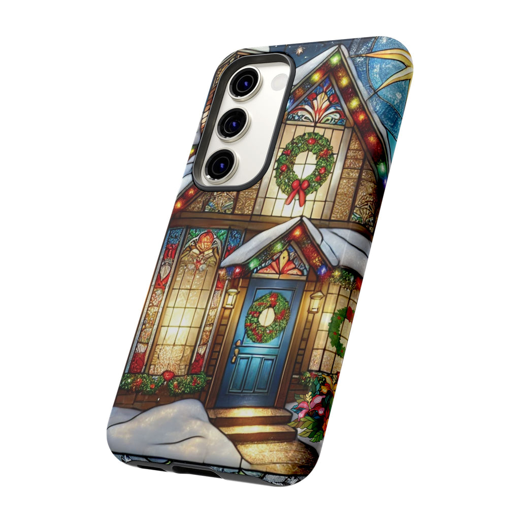 Phone Case - Stain Glass Christmas Unique Holiday Protection Gift for Her