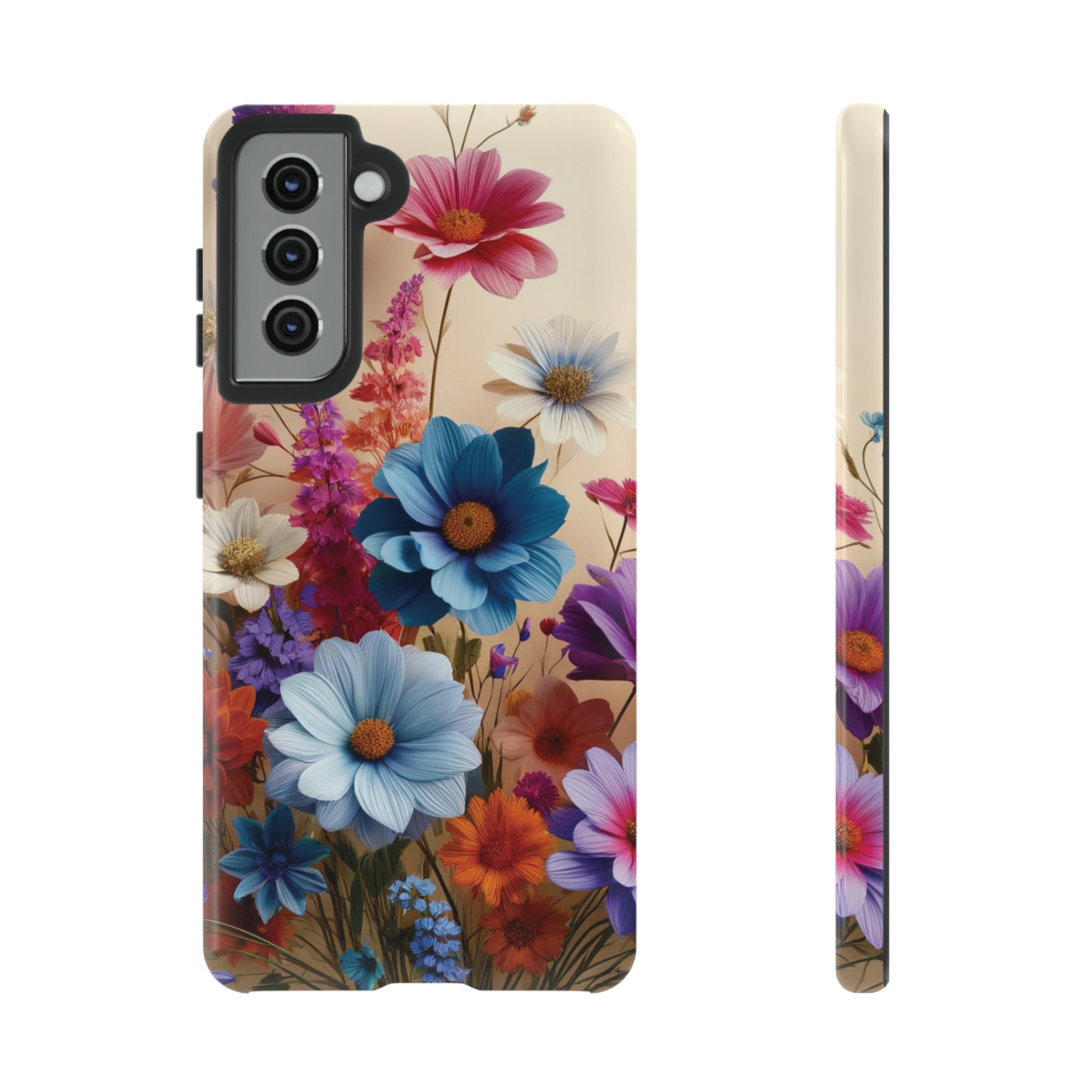 Best Phone Case Floral 3D Illusion Luxury Tough Case Floral Elegant Durable Stylish for Modern Devices iPhone 15, Samsung iPhone Samsung Accessory Gift for Her.
